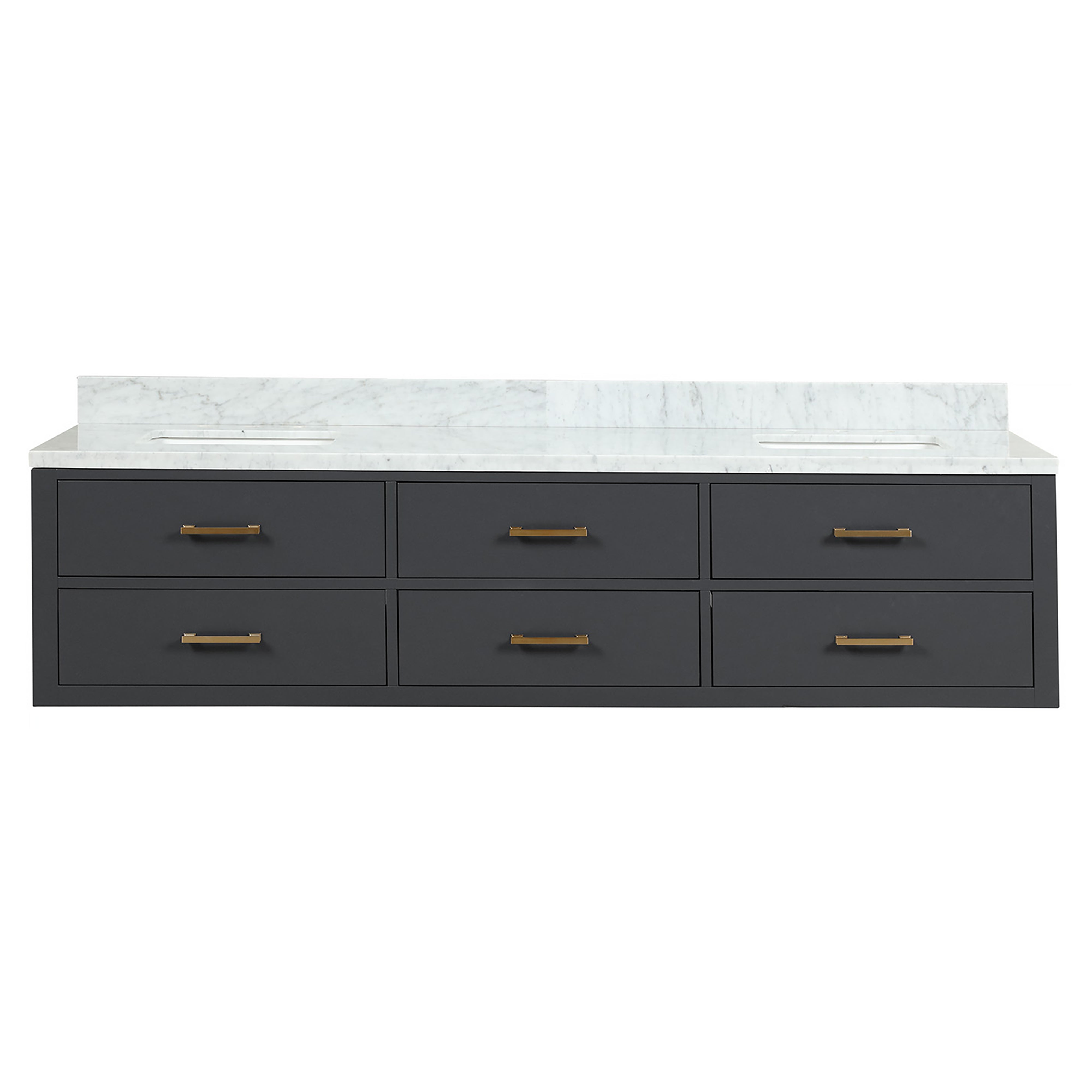 Lexora Castor 80 in W x 22 in D Double Bath Vanity