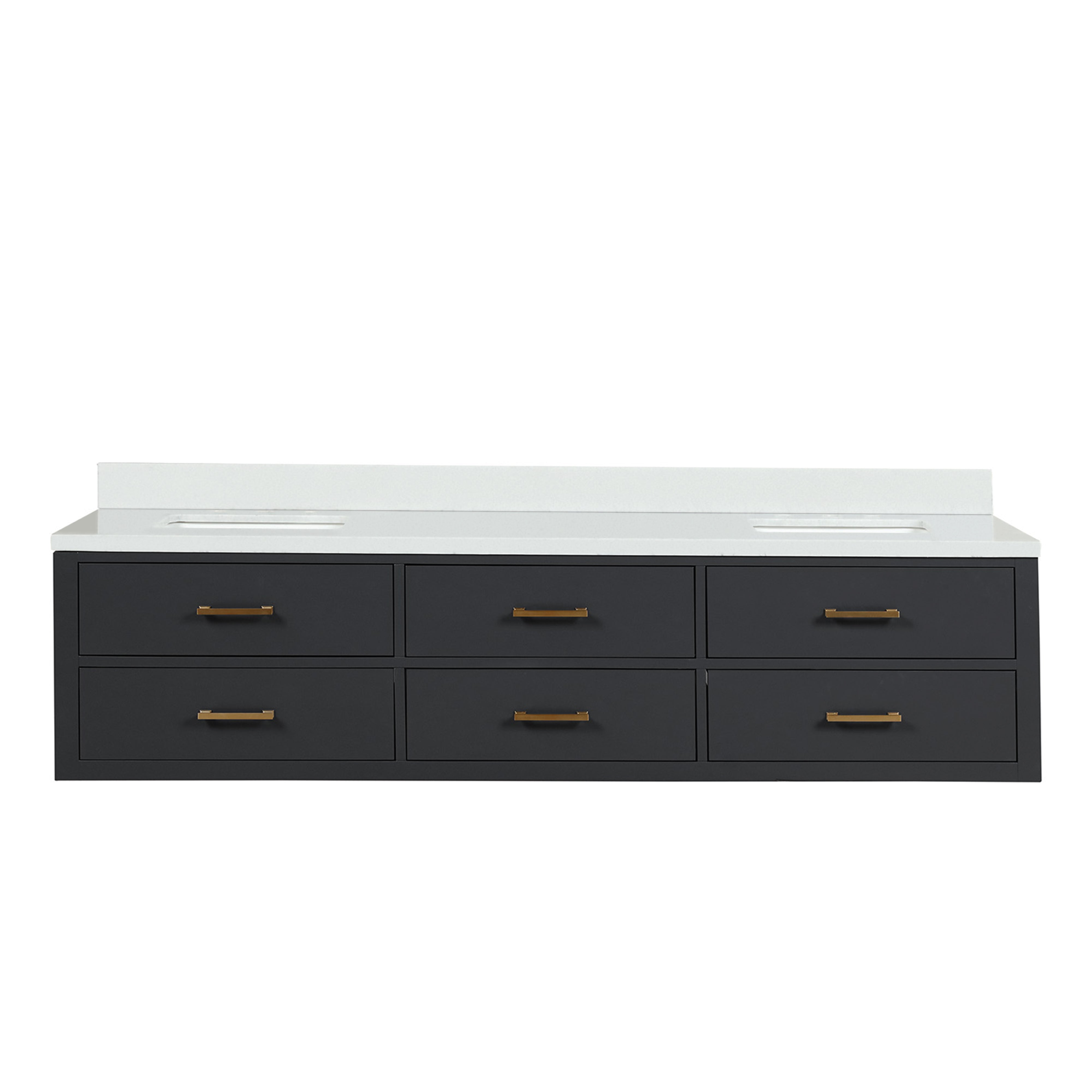 Lexora Castor 80 in W x 22 in D Double Bath Vanity