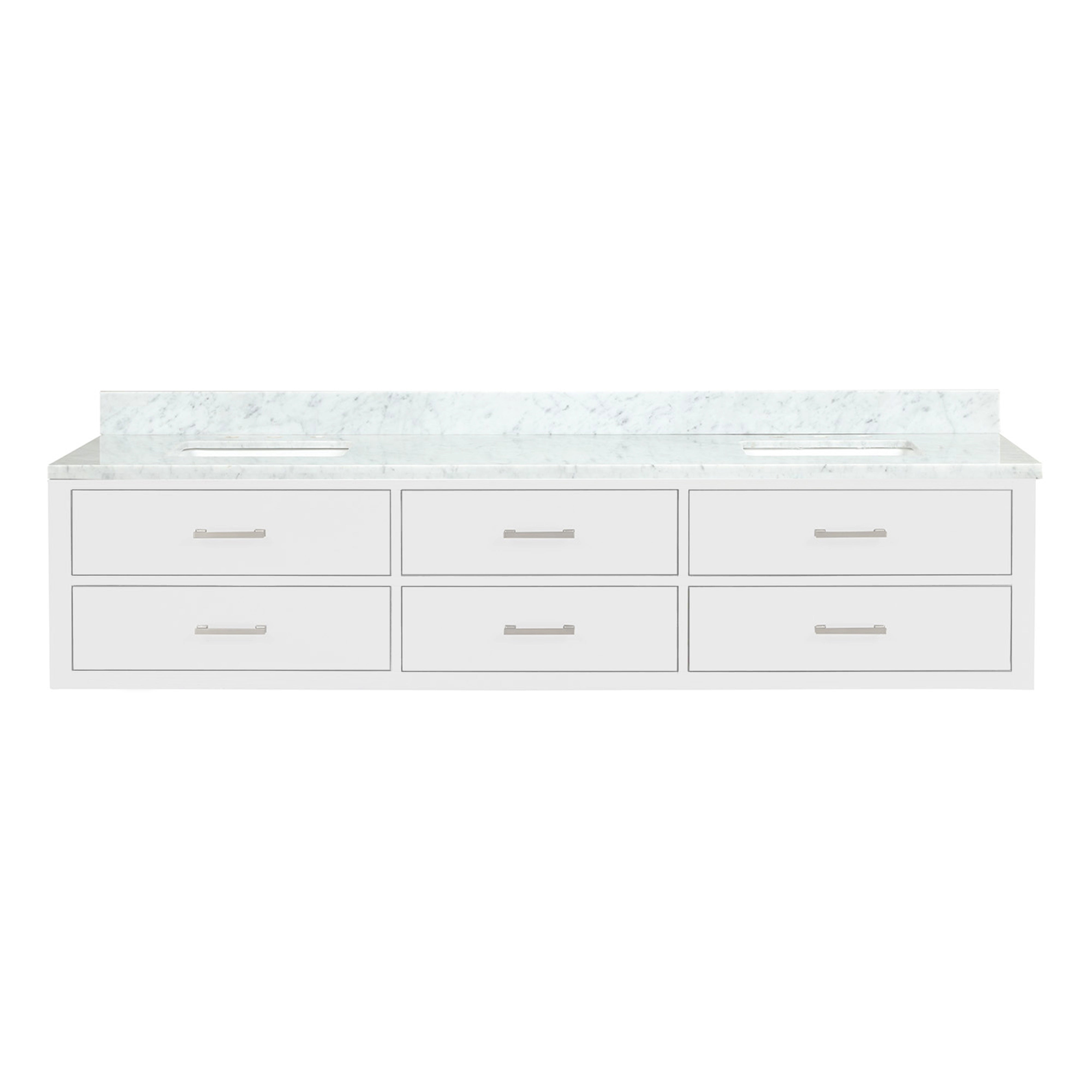 Lexora Castor 84 in W x 22 in D Double Bath Vanity