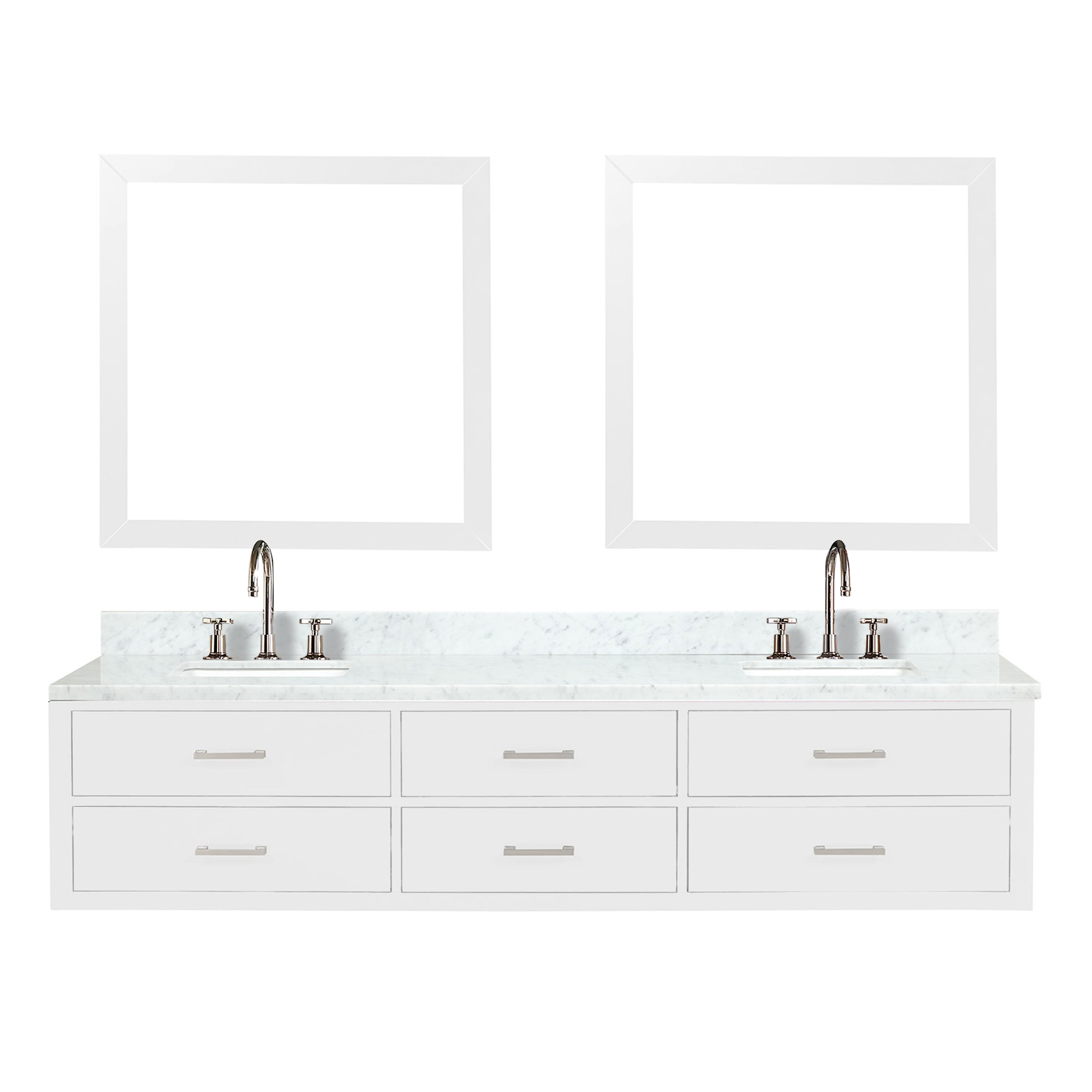 Lexora Castor 84 in W x 22 in D Double Bath Vanity
