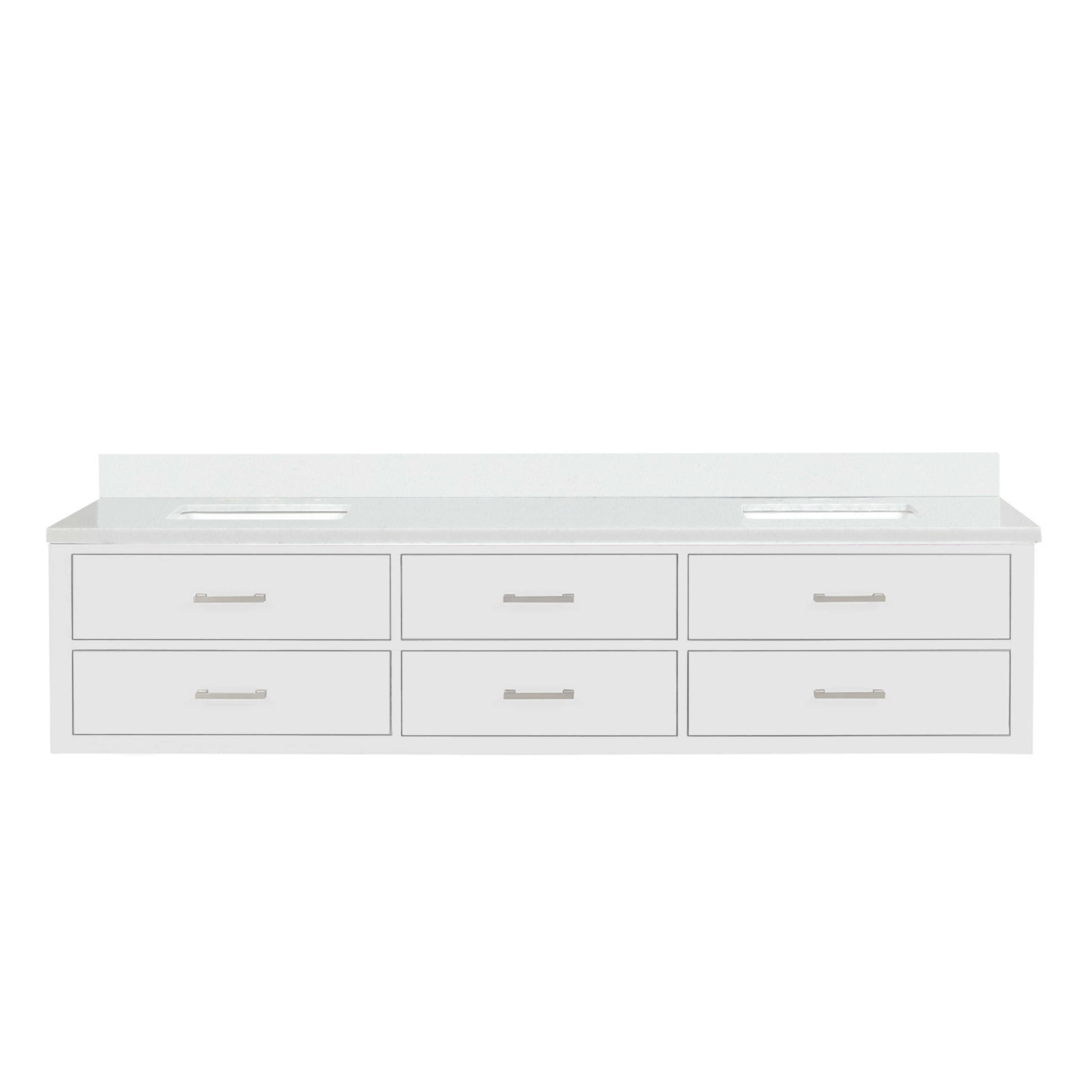 Lexora Castor 84 in W x 22 in D Double Bath Vanity