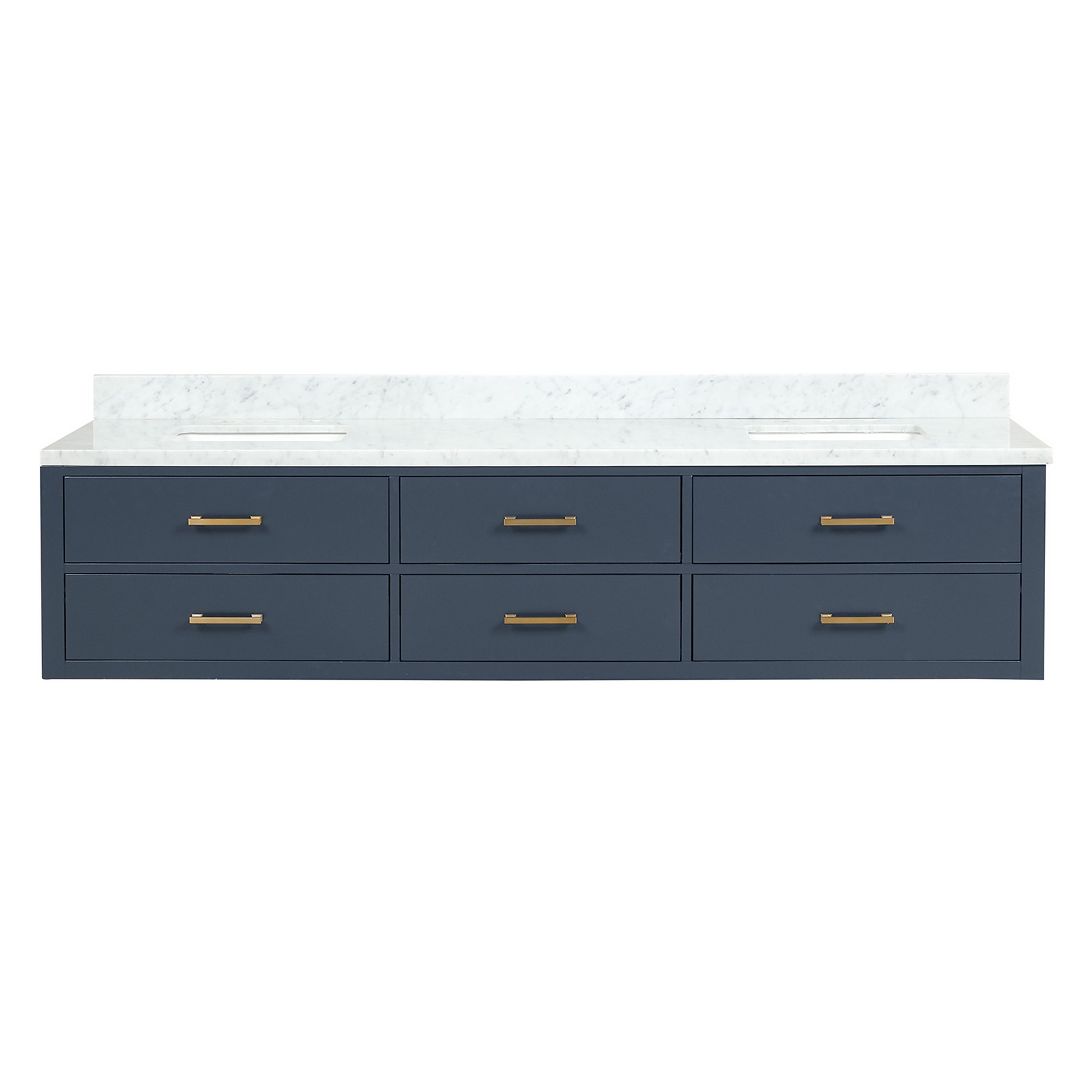 Lexora Castor 84 in W x 22 in D Double Bath Vanity
