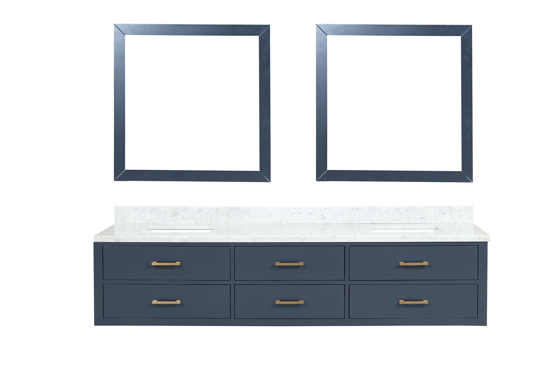 Lexora Castor 84 in W x 22 in D Double Bath Vanity