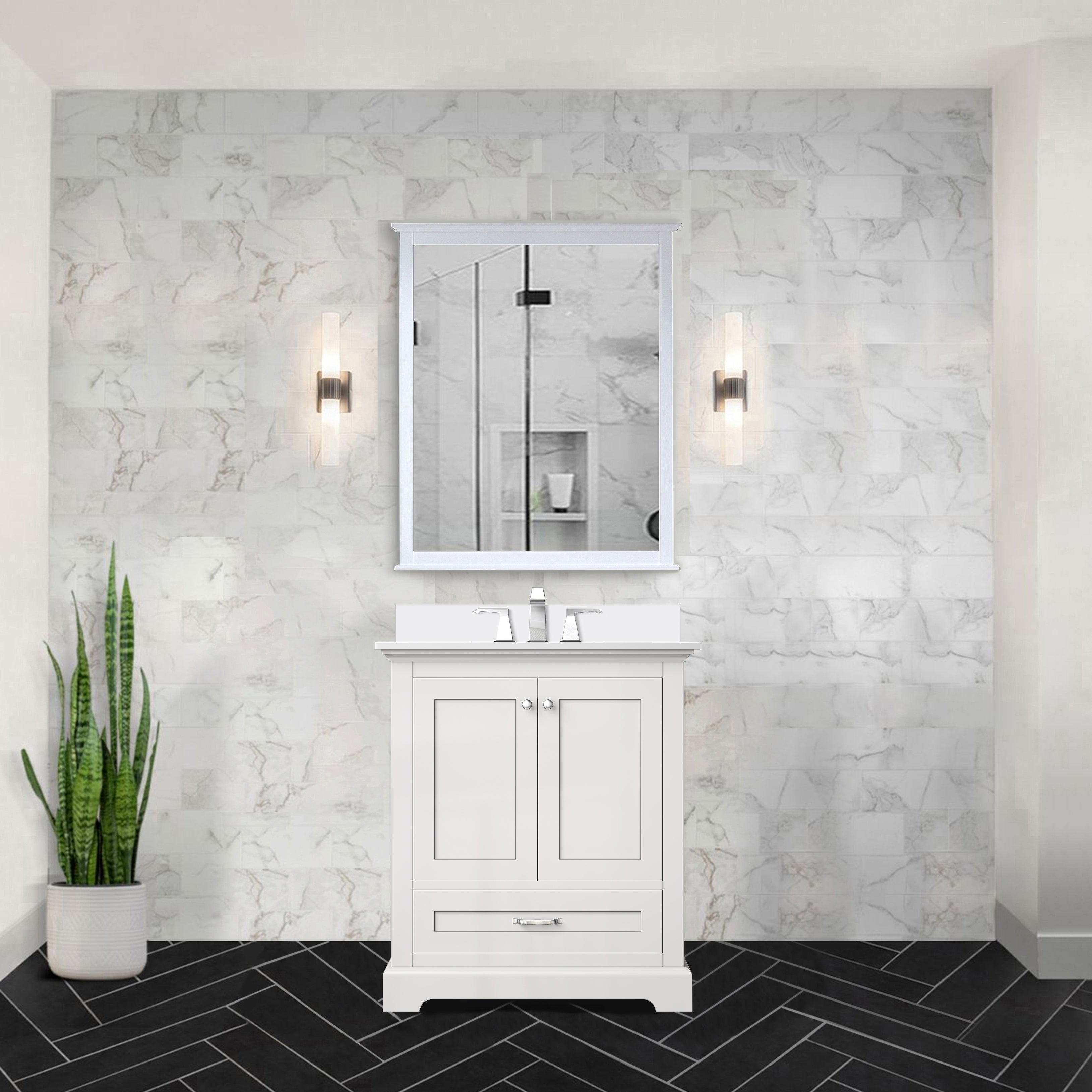 white vanity