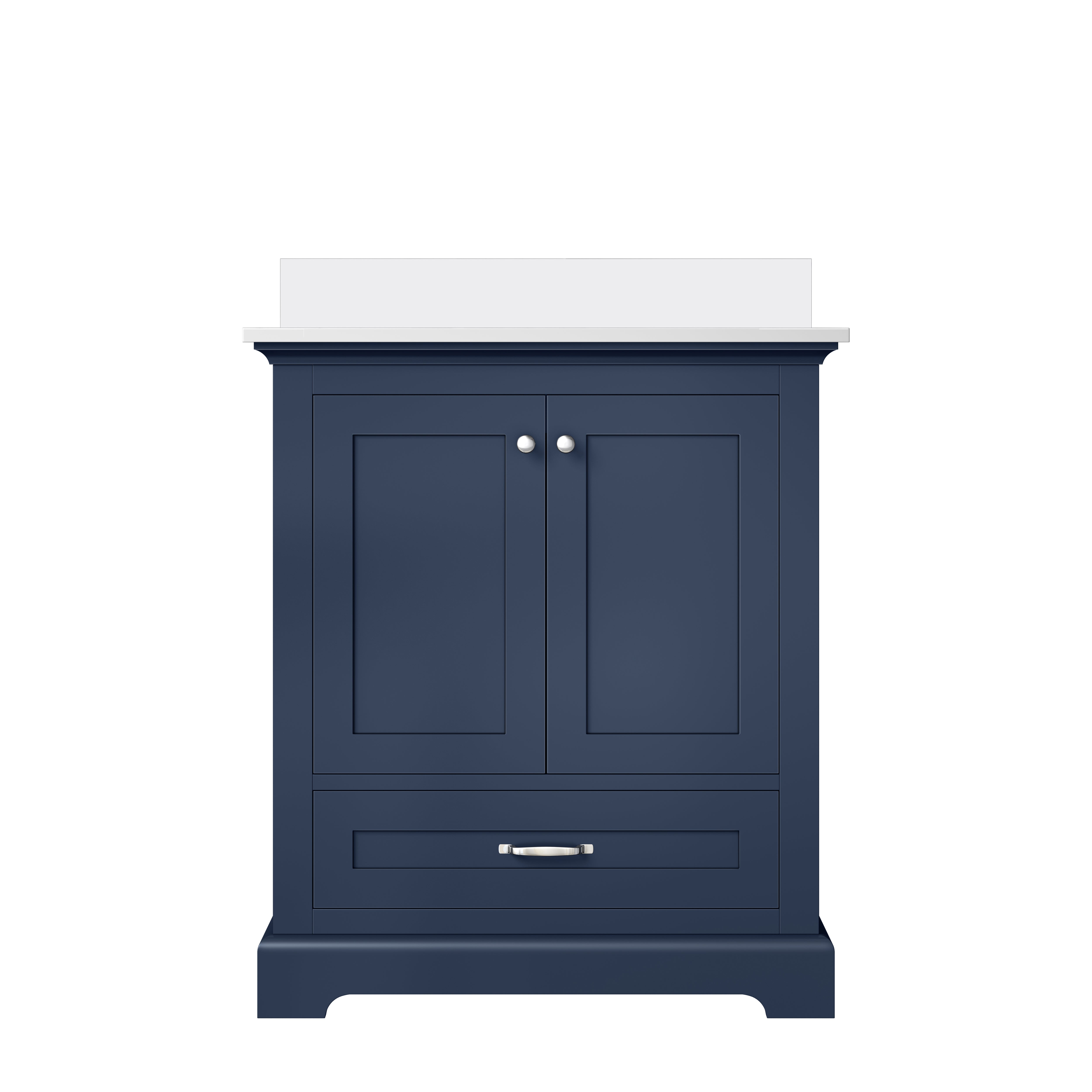 Lexora Dukes 30 in. W x 22 in. D Single Bath Vanity and Cultured Marble Top