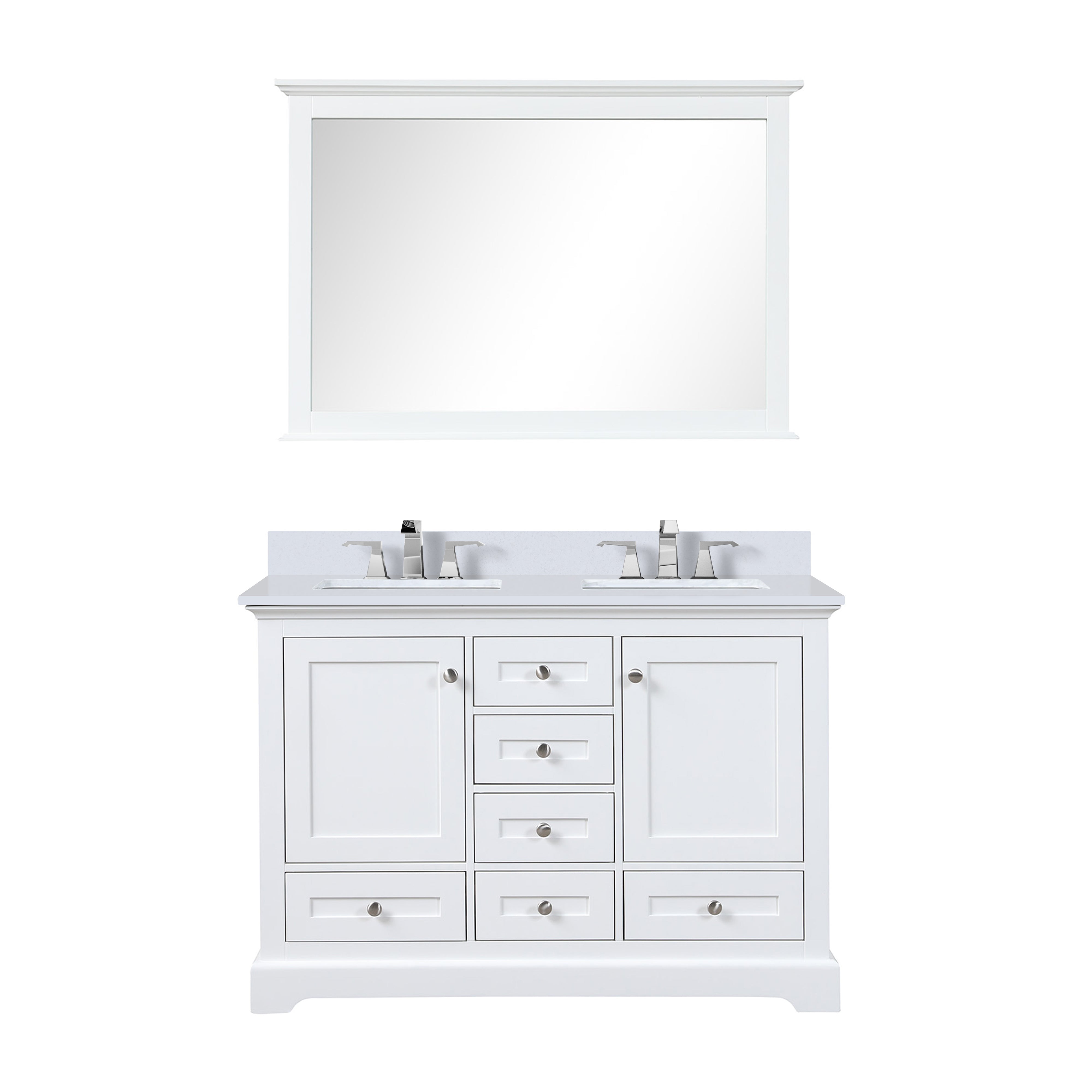 Lexora Dukes 48 in. W x 22 in. D Double Bath Vanity