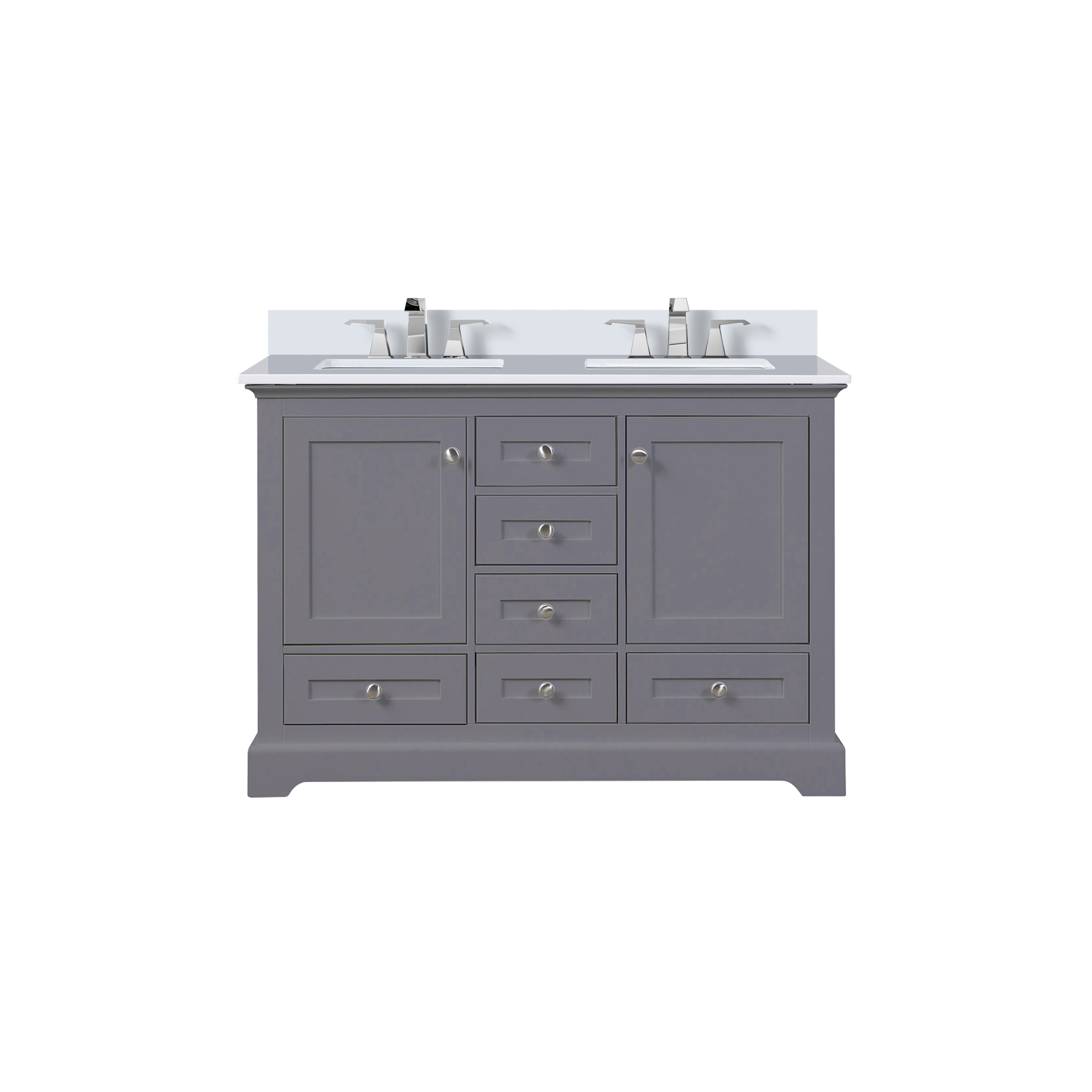 Lexora Dukes 48 in. W x 22 in. D Double Bath Vanity
