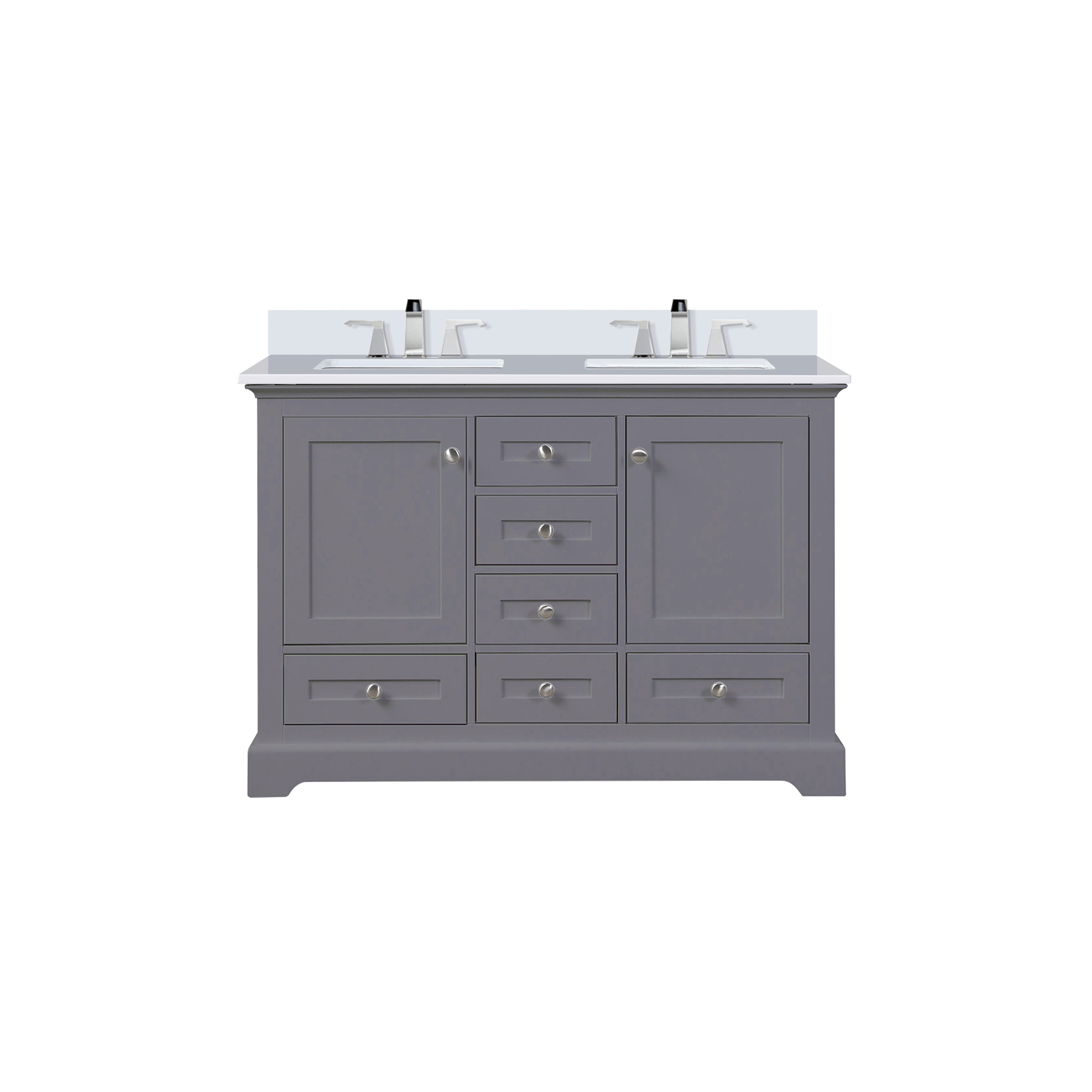 Lexora Dukes 48 in. W x 22 in. D Double Bath Vanity