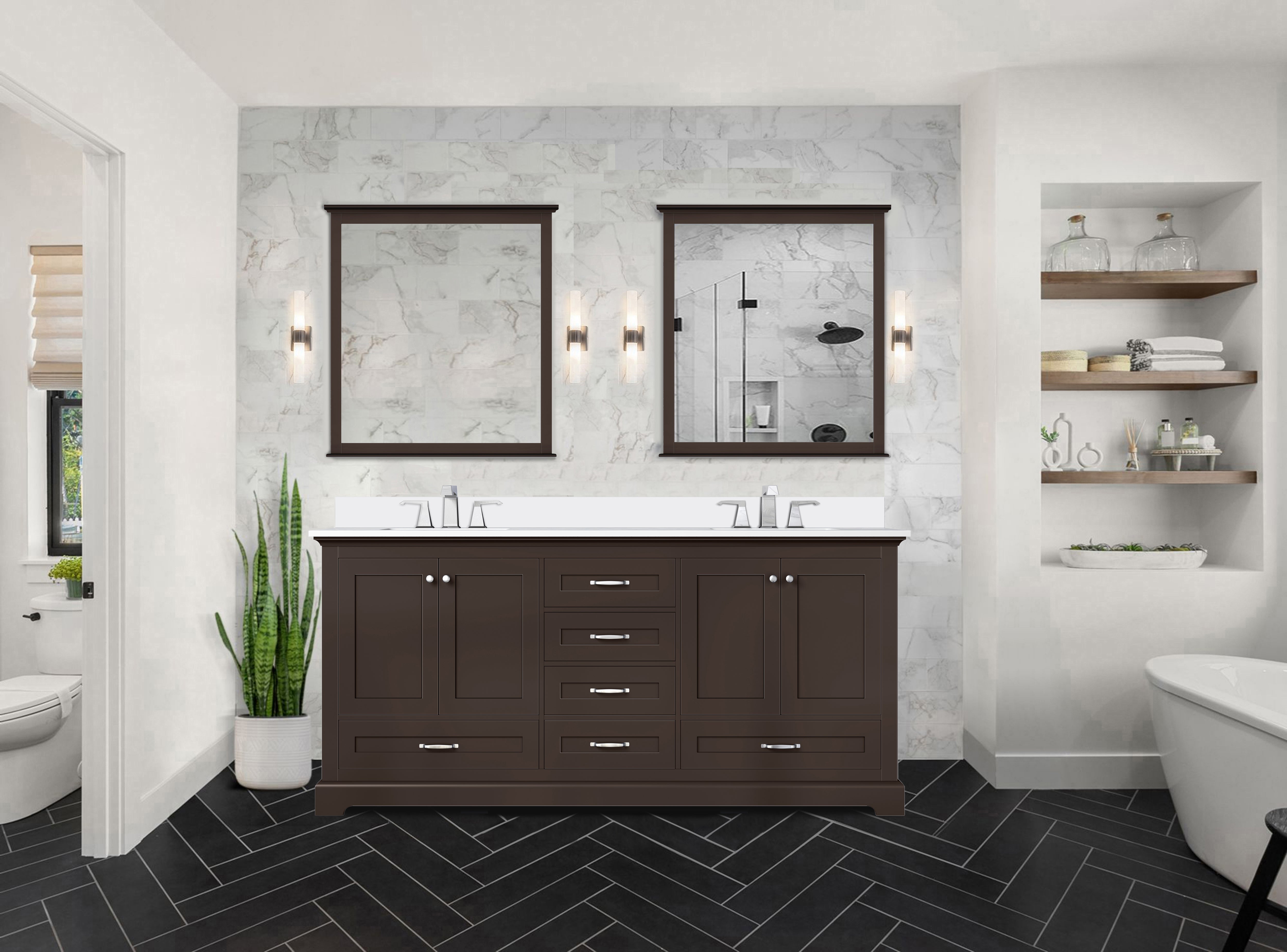 espresso vanity