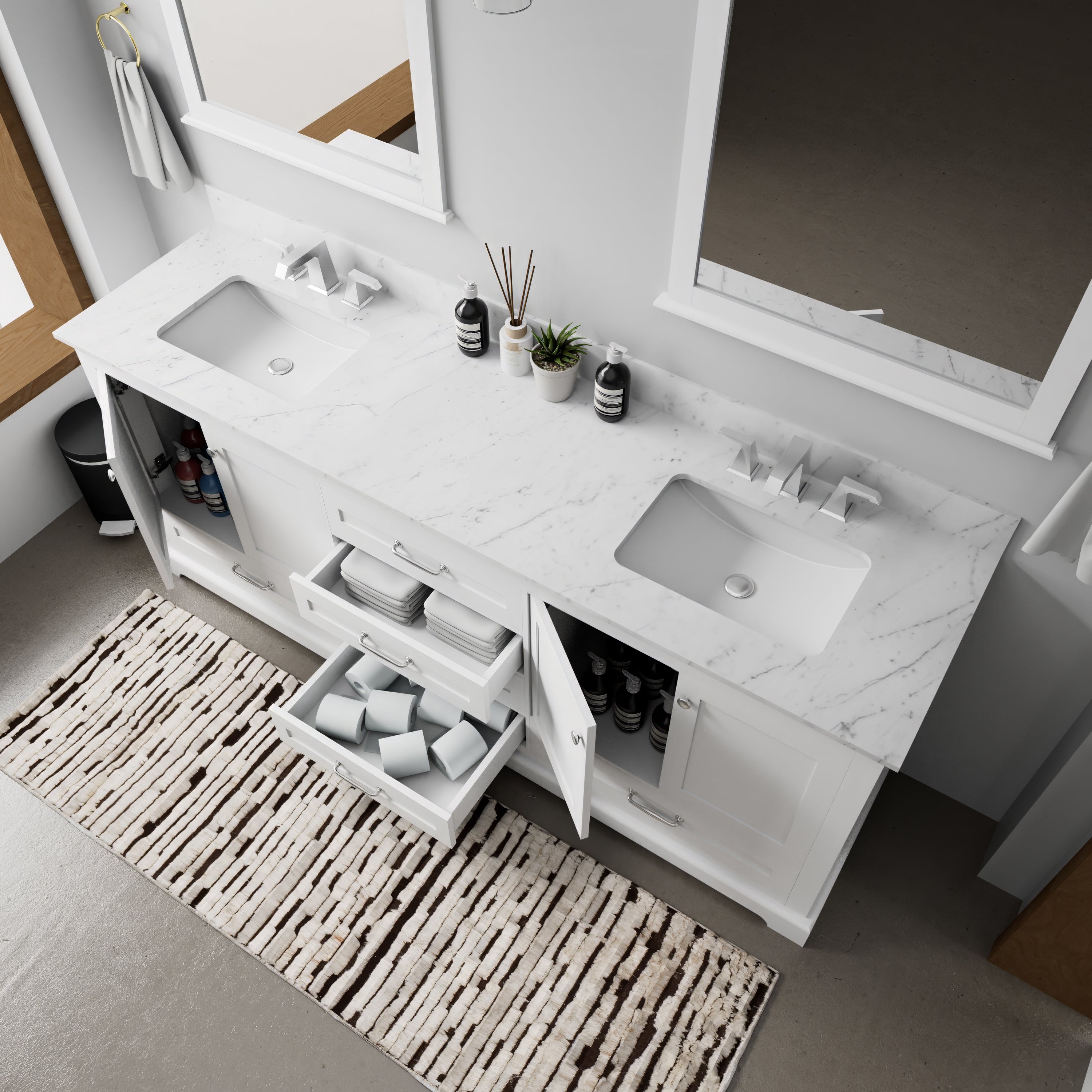 white vanity