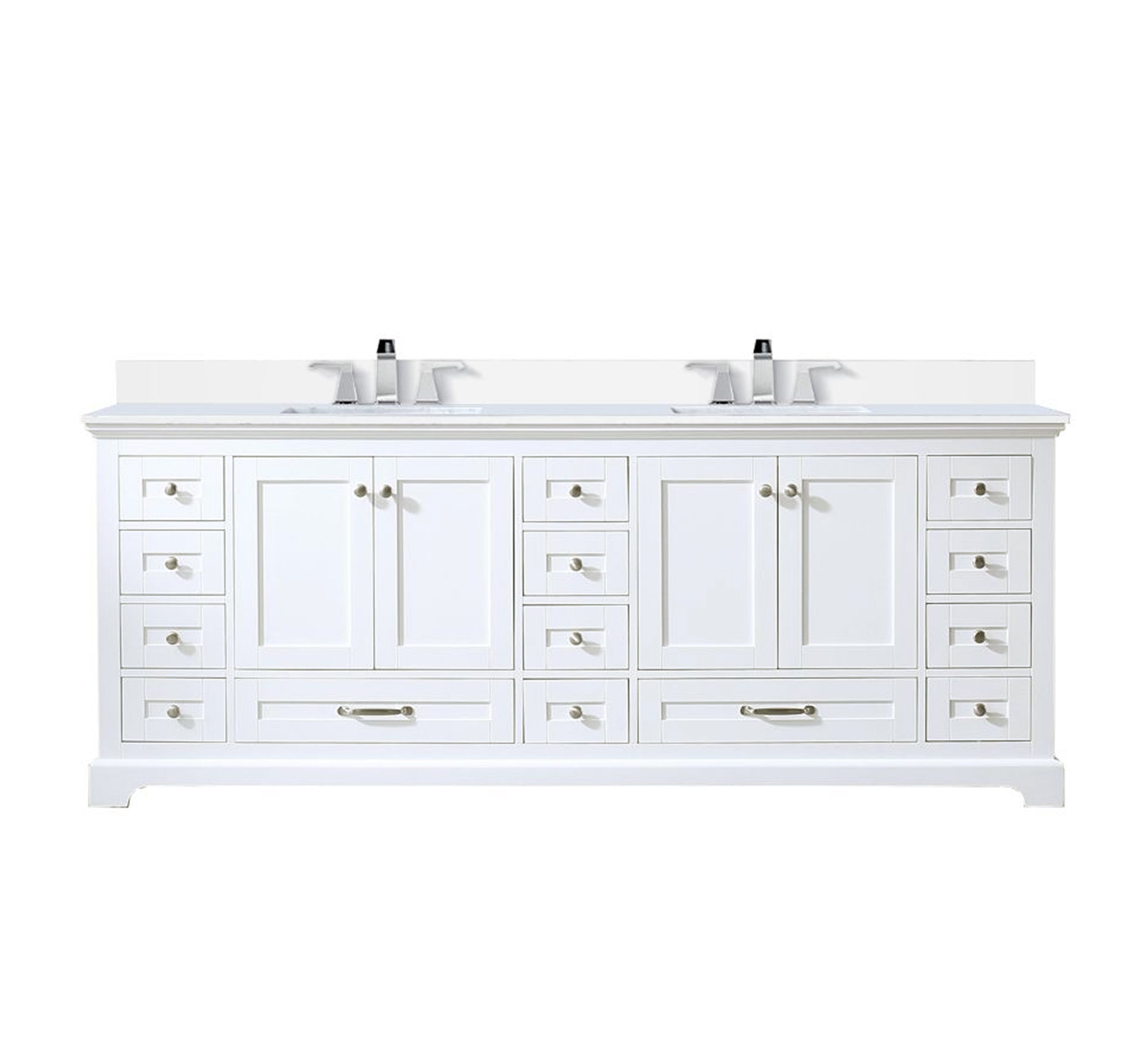 Lexora Dukes 84 in. W x 22 in. D Double Bath Vanity
