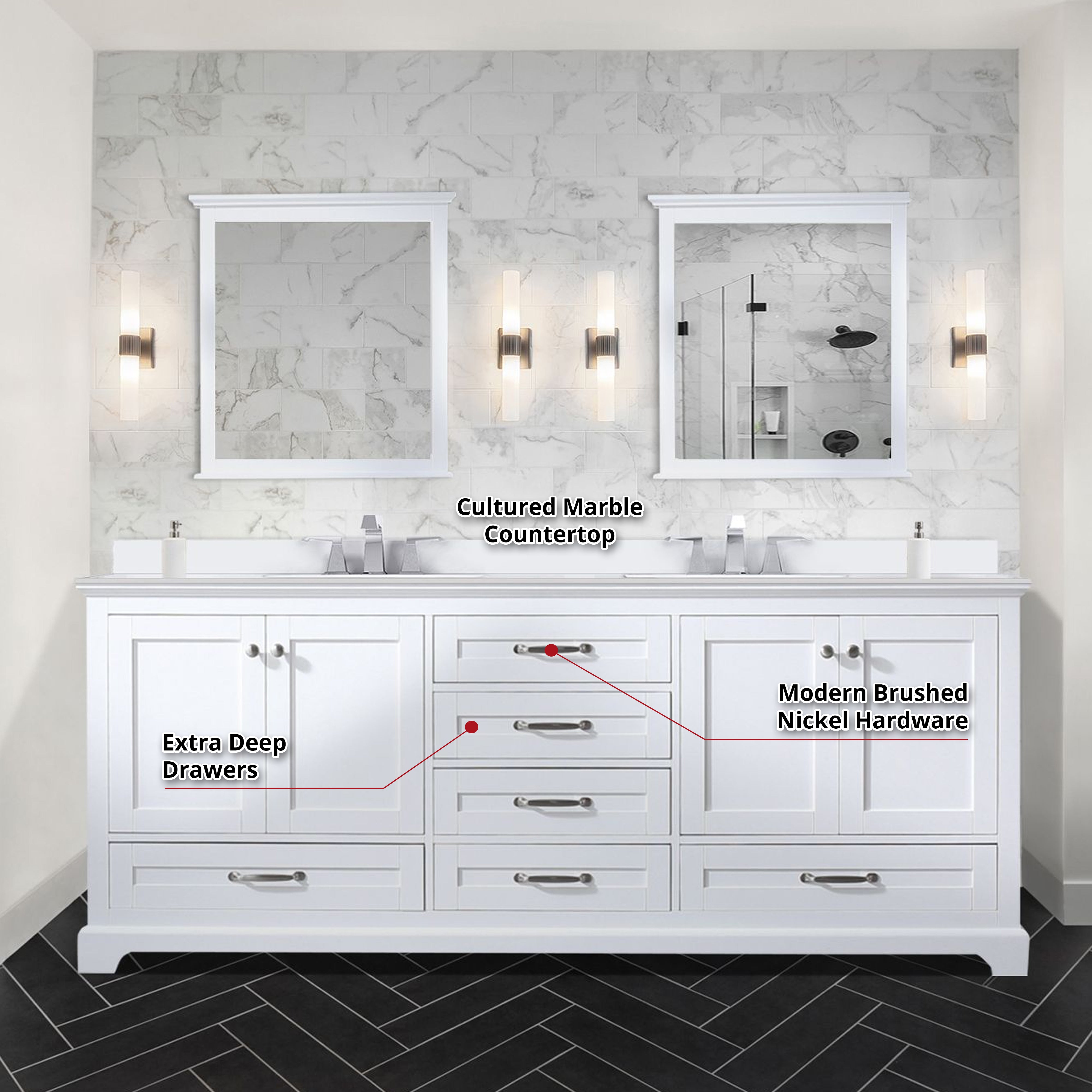 white vanity
