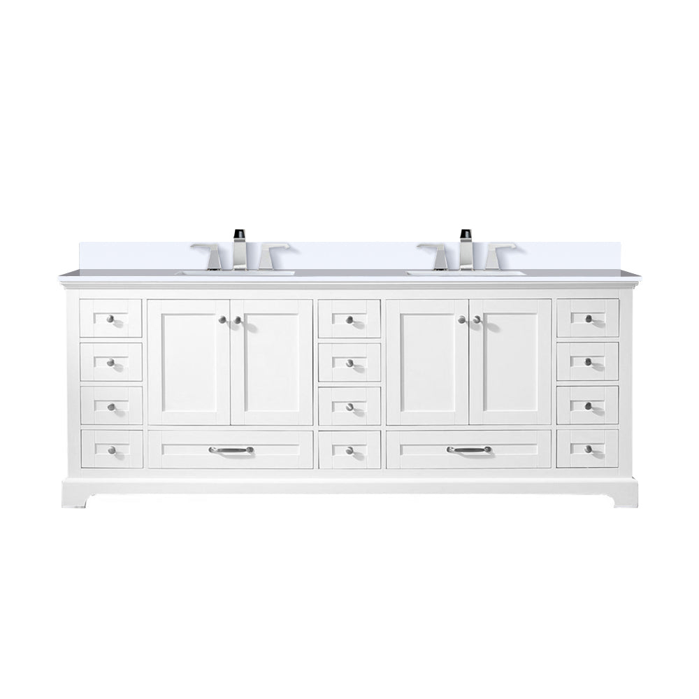 Lexora Dukes 84 in. W x 22 in. D Double Bath Vanity