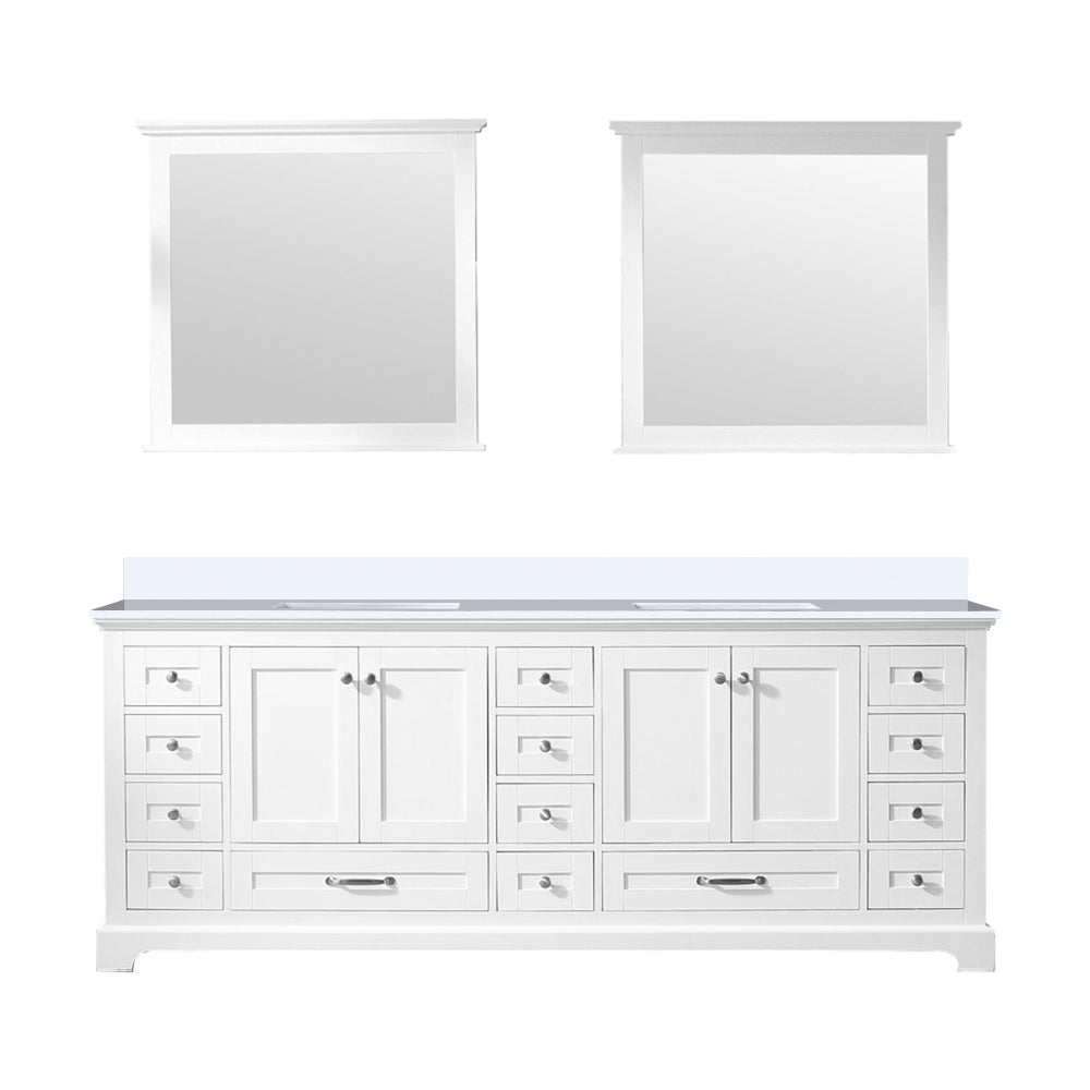 Lexora Dukes 84 in. W x 22 in. D Double Bath Vanity