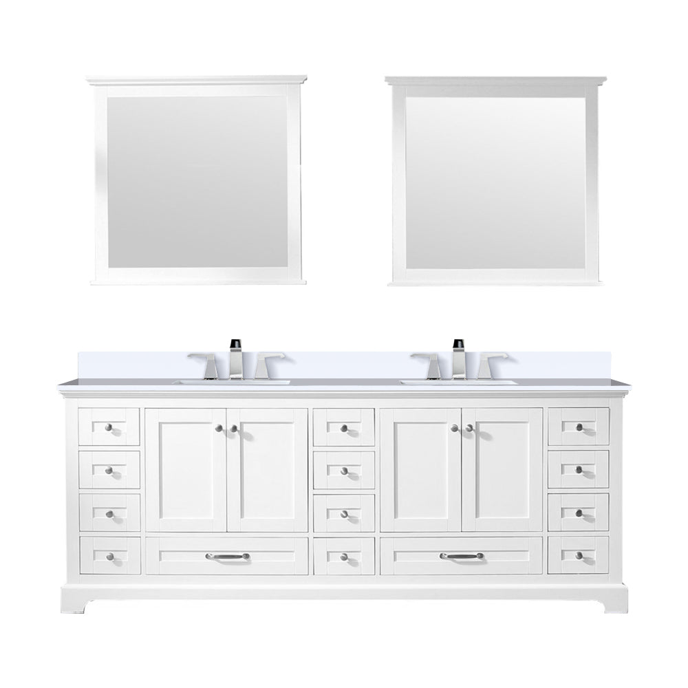Lexora Dukes 84 in. W x 22 in. D Double Bath Vanity