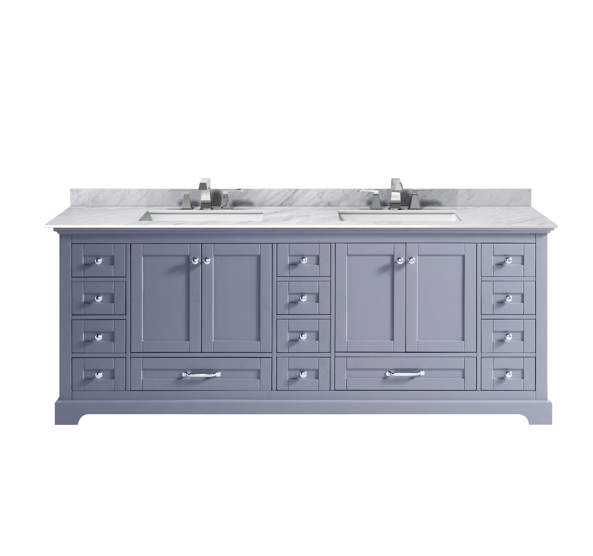 Lexora Dukes 84 in. W x 22 in. D Double Bath Vanity