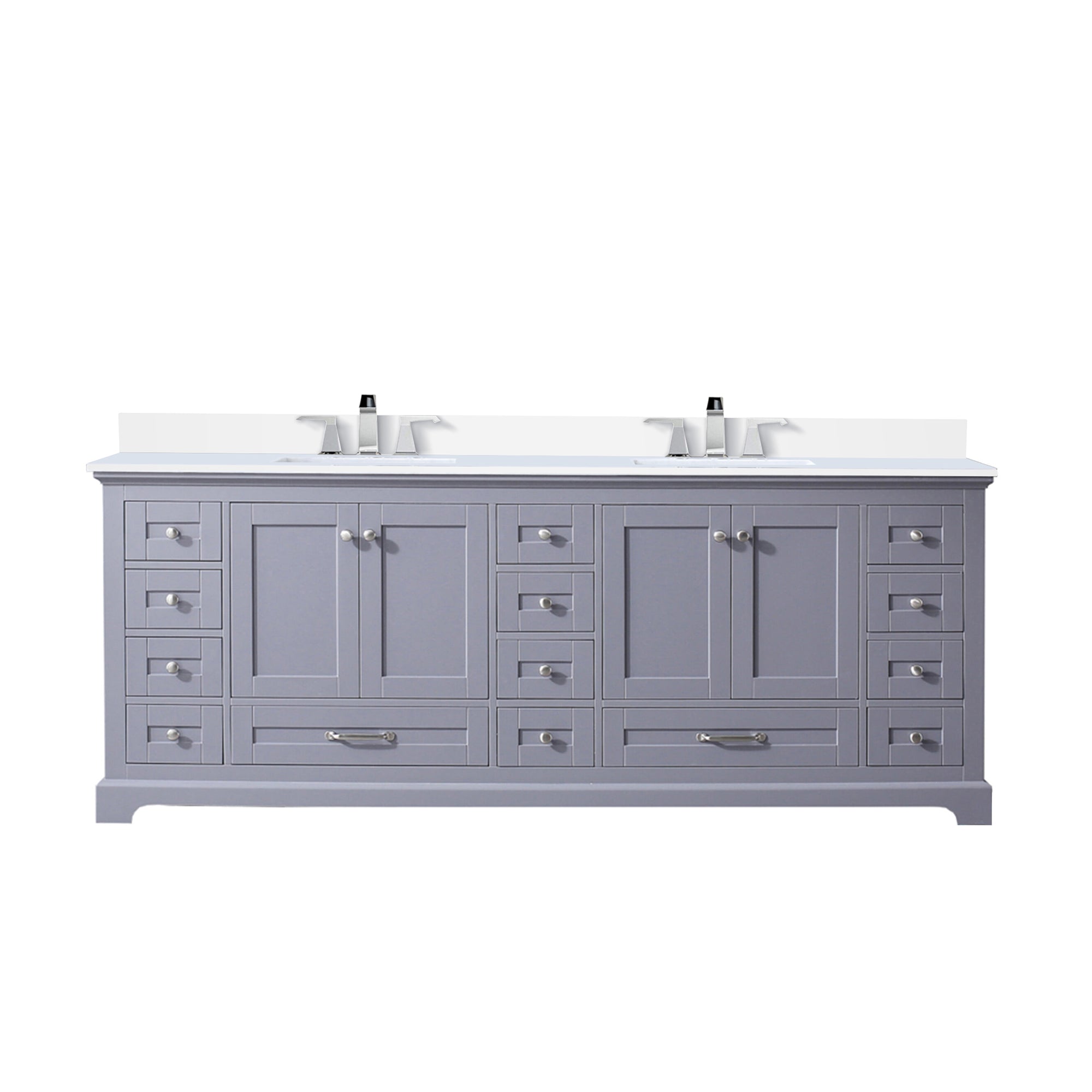 Lexora Dukes 84 in. W x 22 in. D Double Bath Vanity