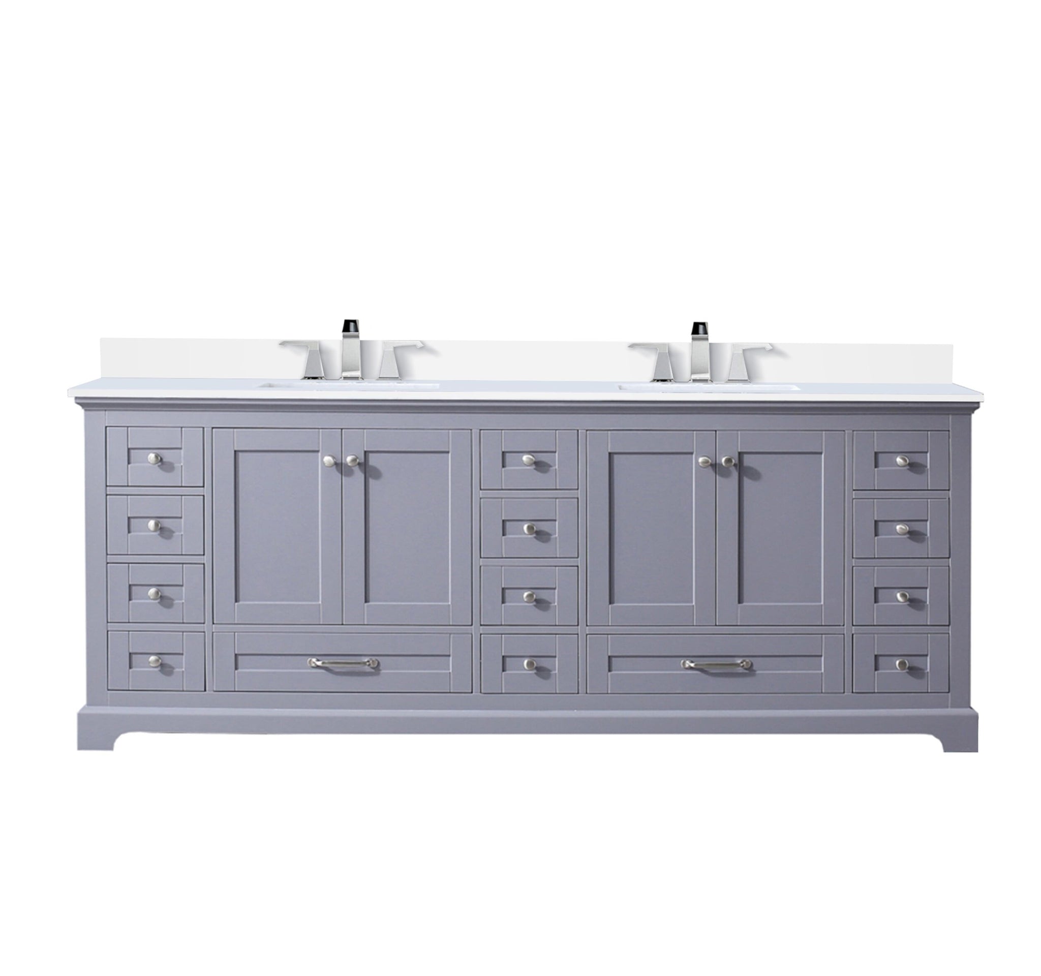 Lexora Dukes 84 in. W x 22 in. D Double Bath Vanity