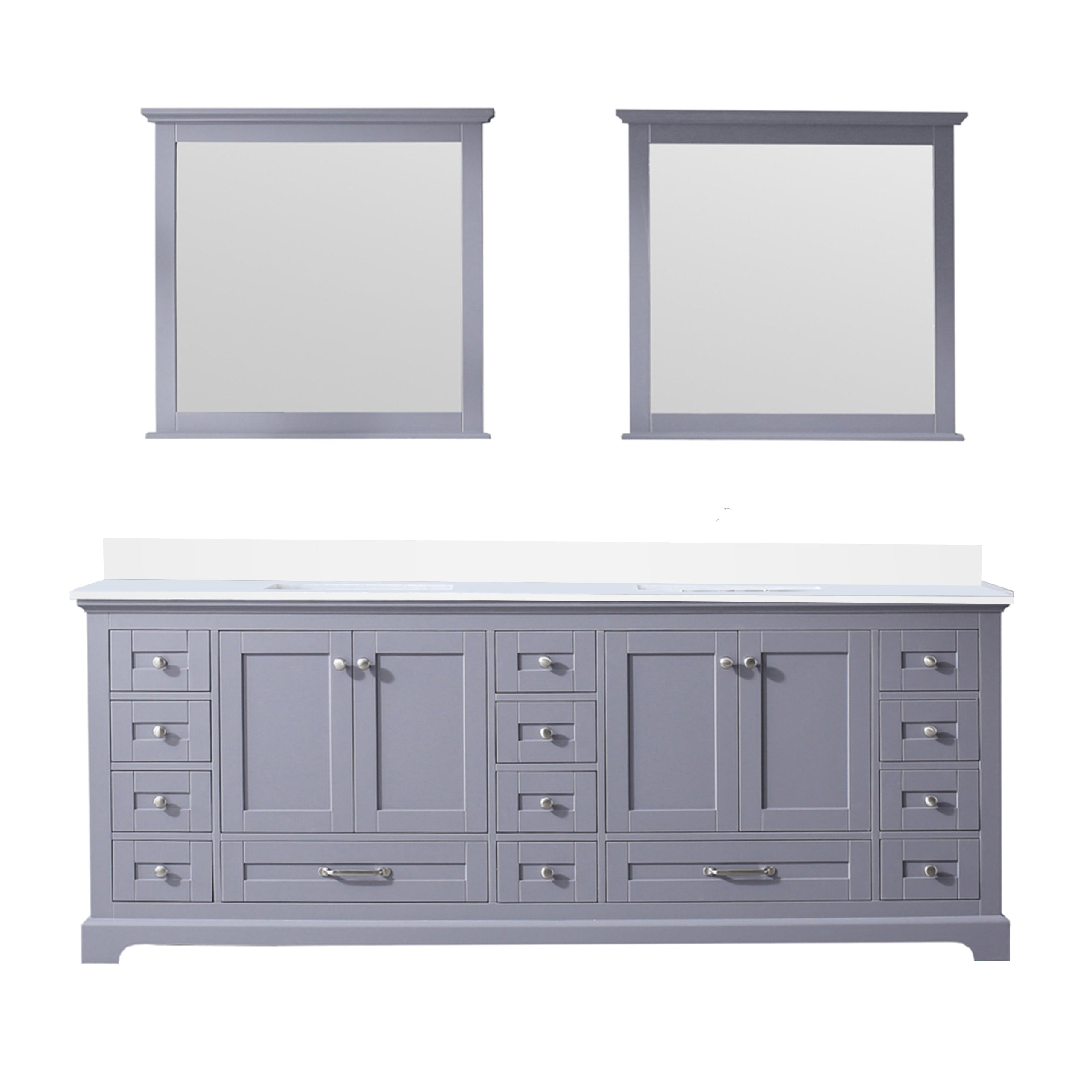 Lexora Dukes 84 in. W x 22 in. D Double Bath Vanity