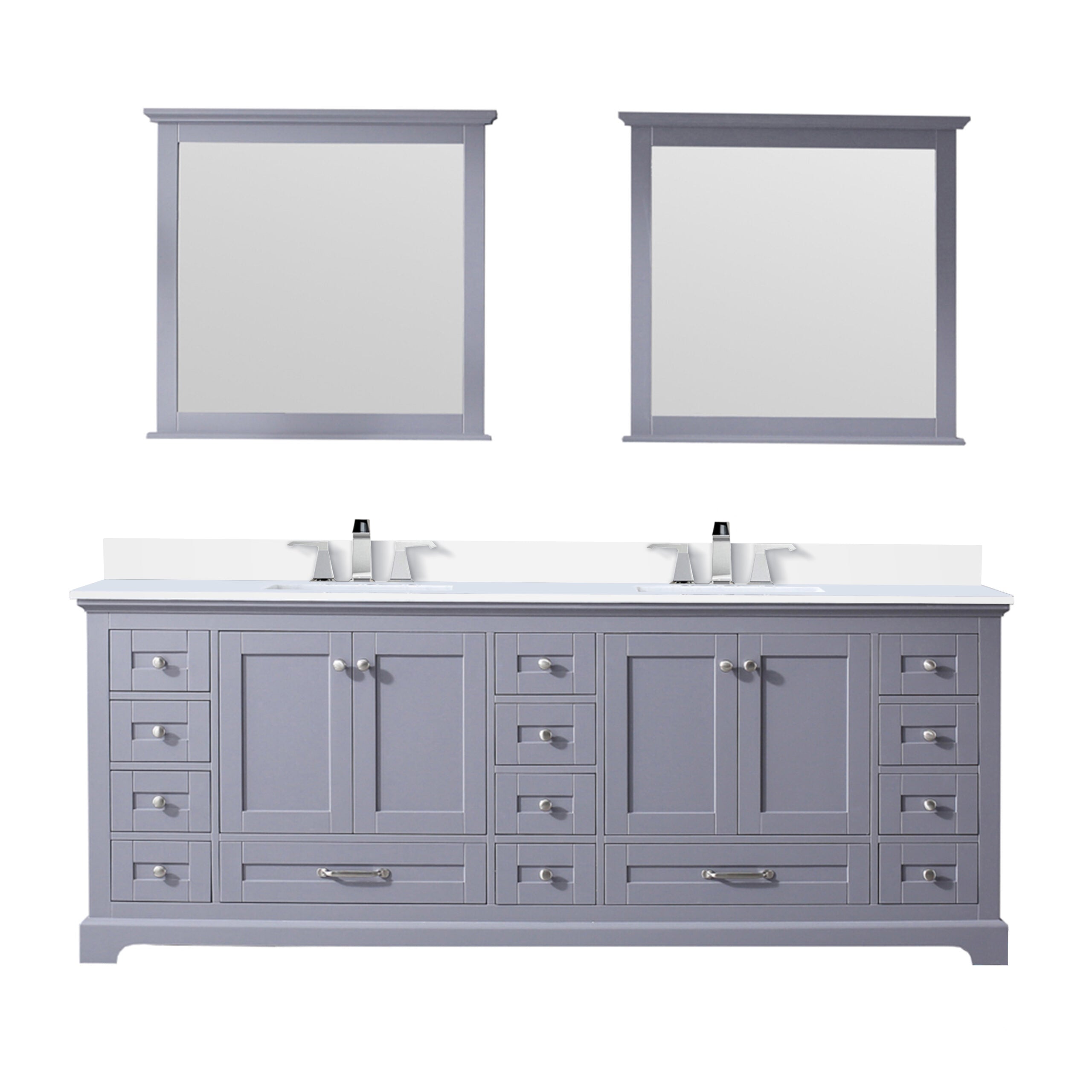 Lexora Dukes 84 in. W x 22 in. D Double Bath Vanity