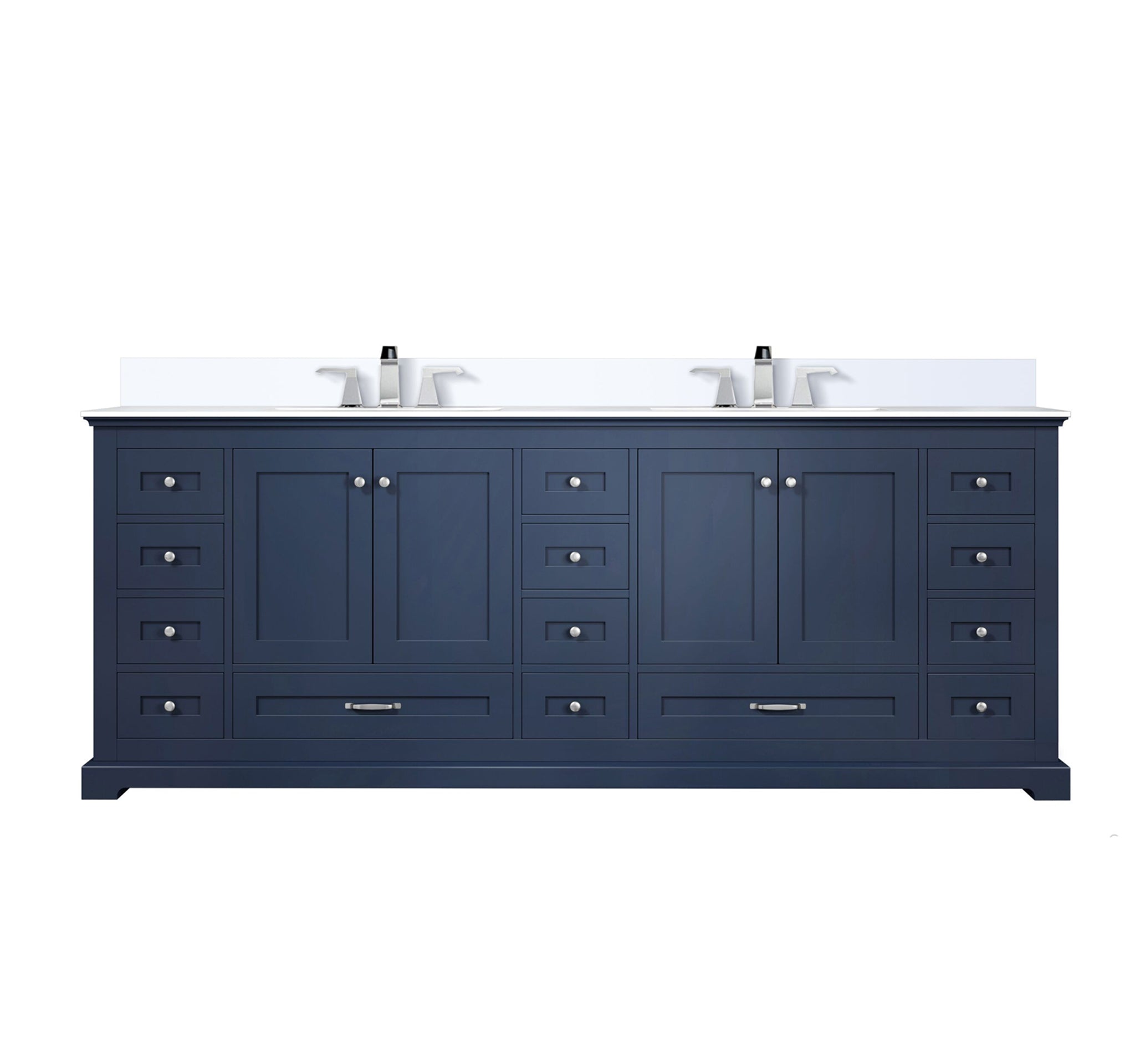Lexora Dukes 84 in. W x 22 in. D Double Bath Vanity