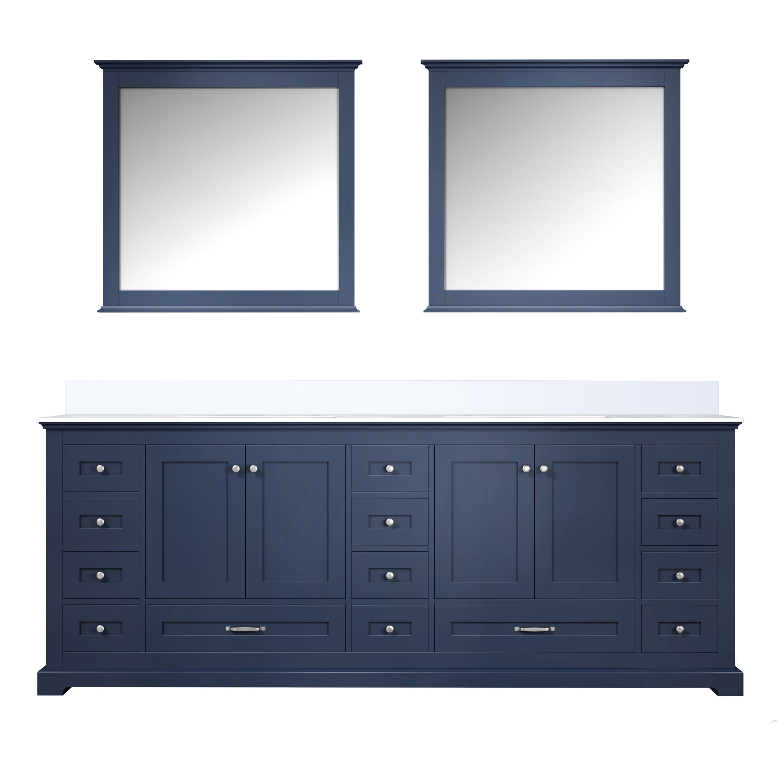 Lexora Dukes 84 in. W x 22 in. D Double Bath Vanity