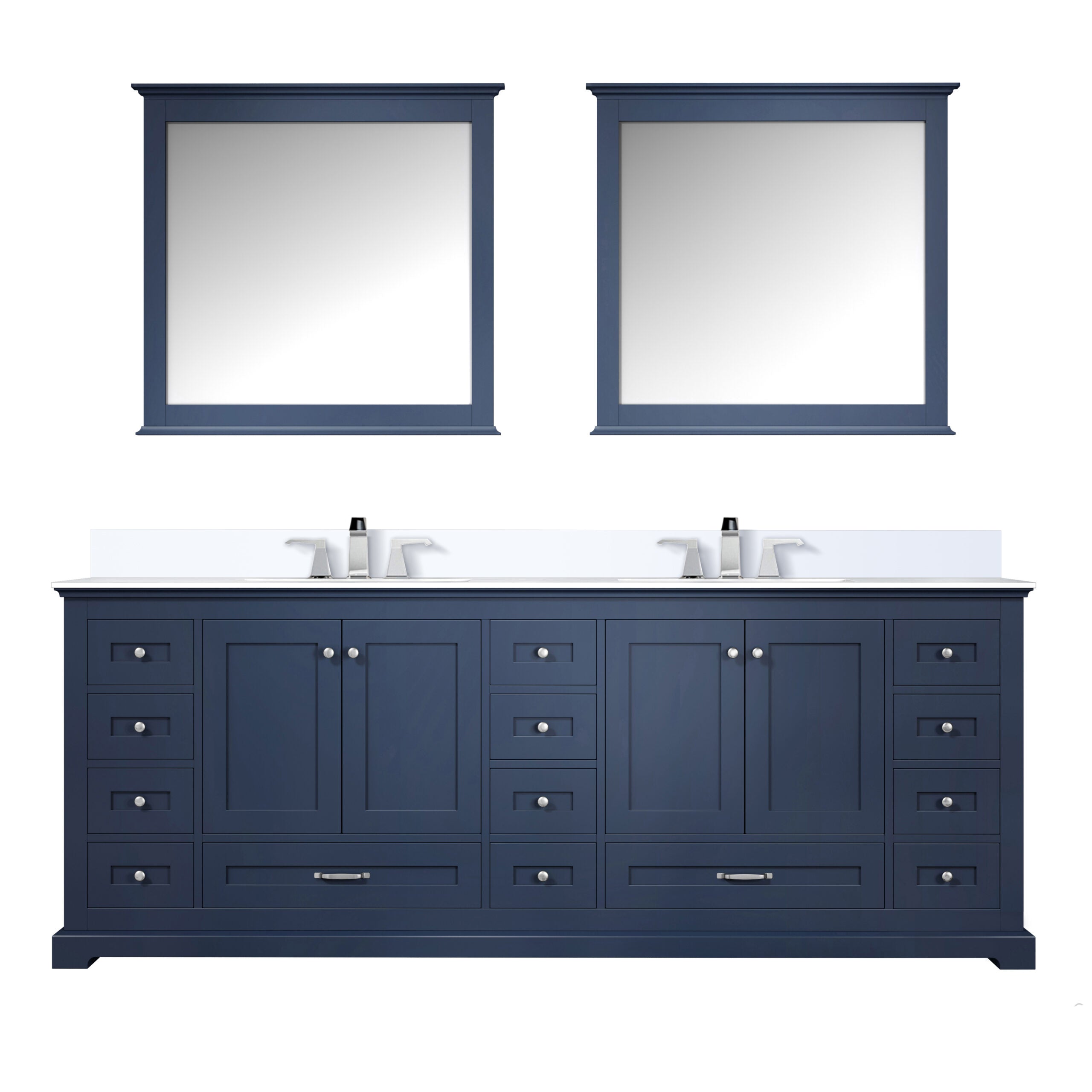 Lexora Dukes 84 in. W x 22 in. D Double Bath Vanity