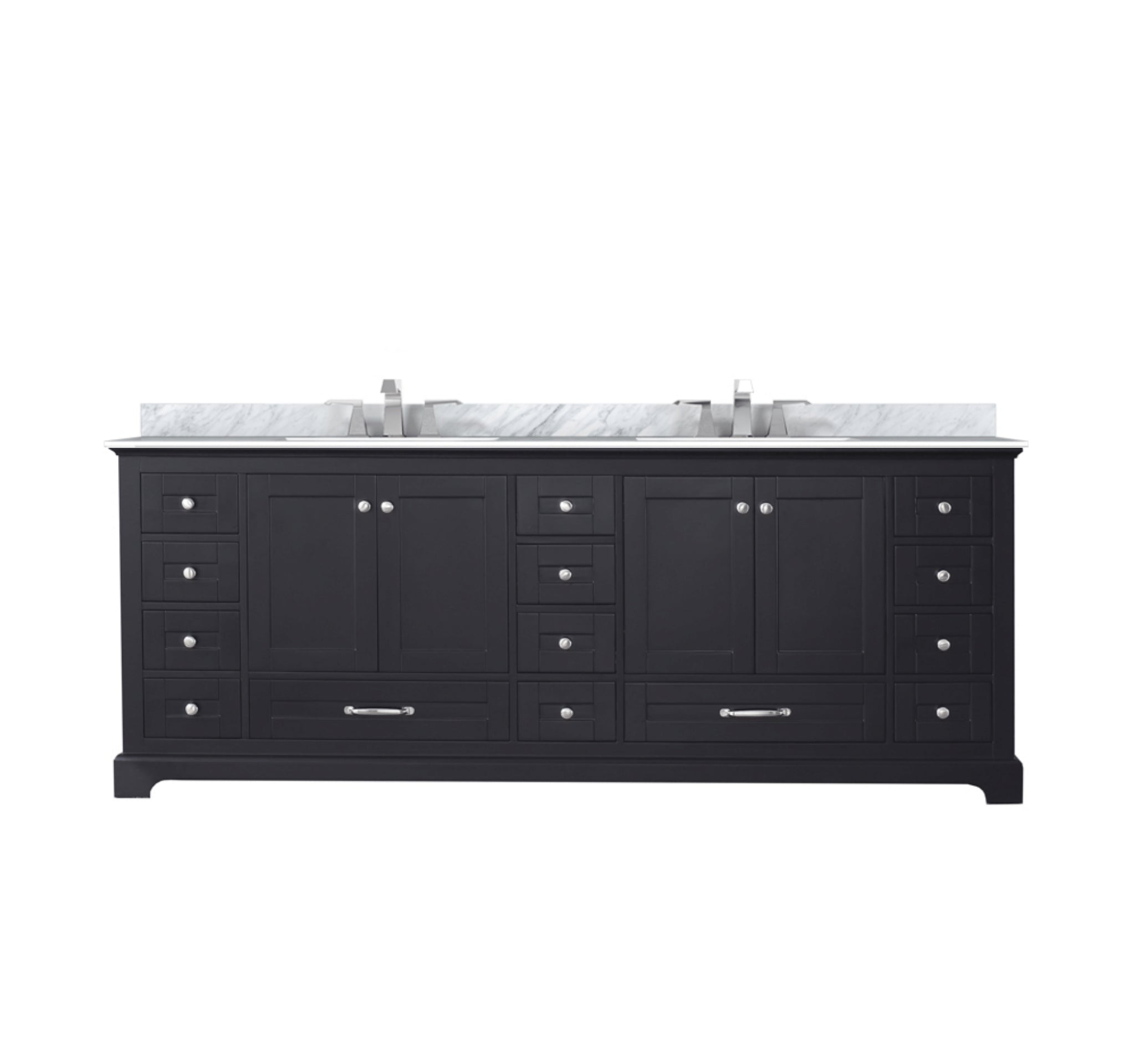 Lexora Dukes 84 in. W x 22 in. D Double Bath Vanity