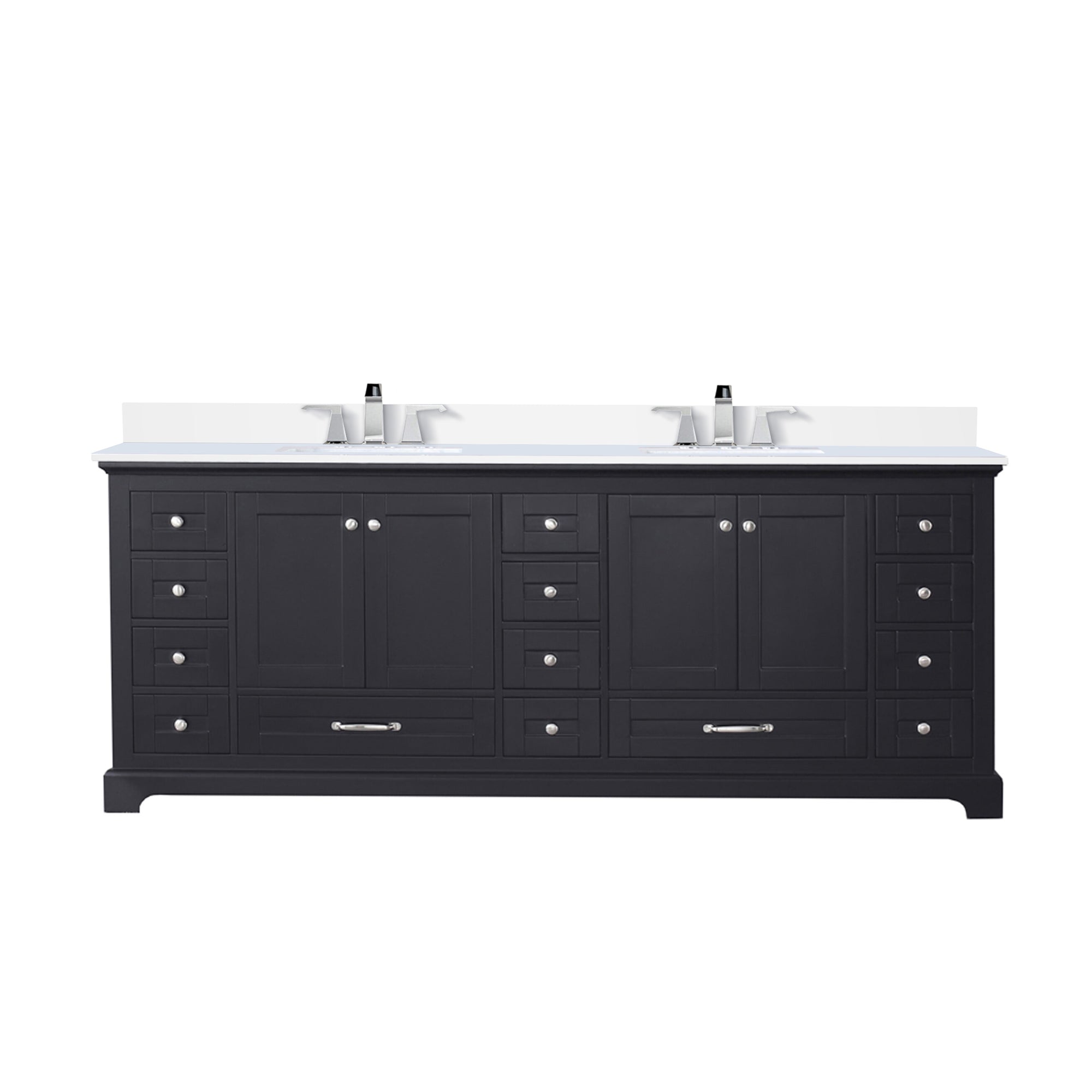 Lexora Dukes 84 in. W x 22 in. D Double Bath Vanity