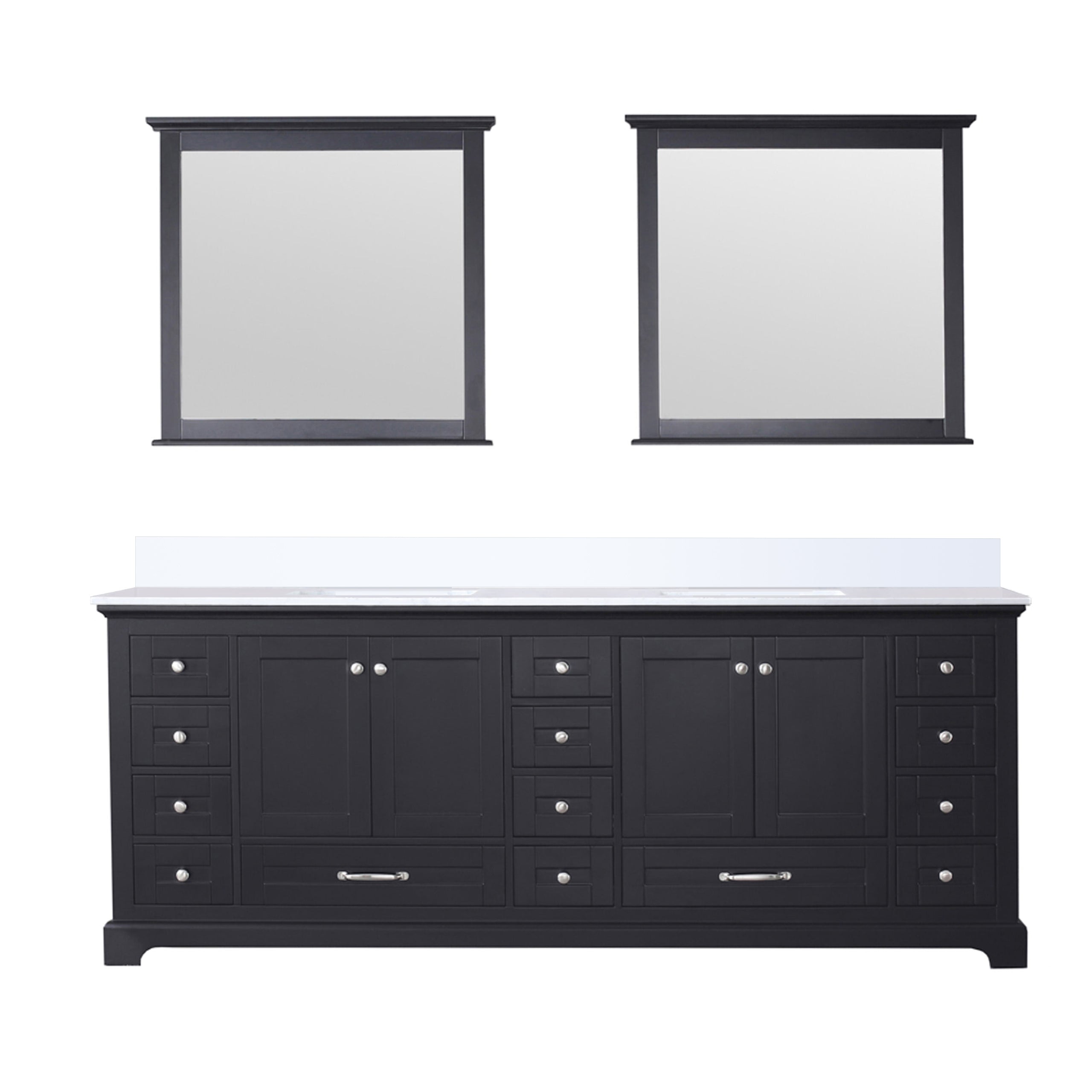 Lexora Dukes 84 in. W x 22 in. D Double Bath Vanity