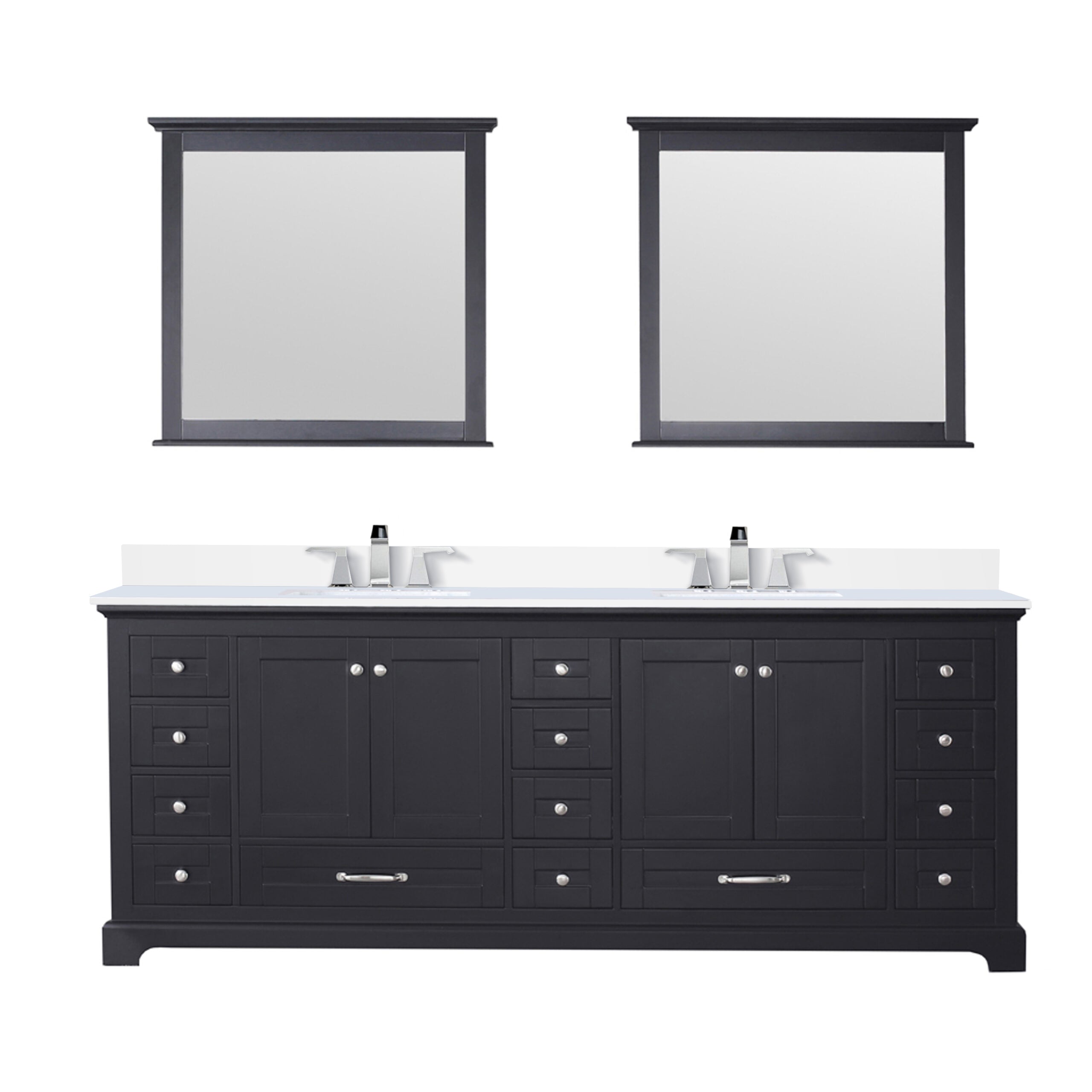 Lexora Dukes 84 in. W x 22 in. D Double Bath Vanity