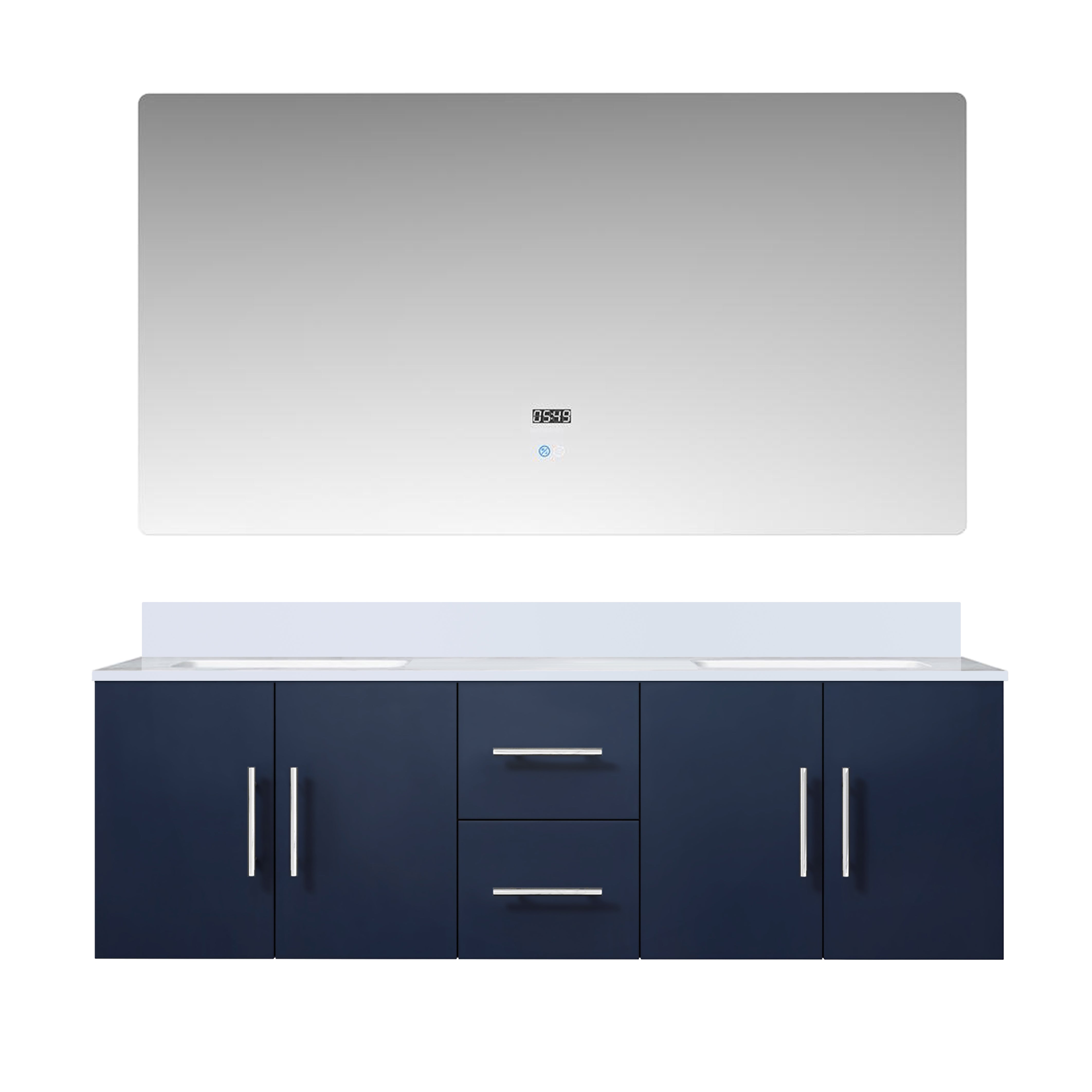 Lexora Geneva 60 in. W x 22 in. D Double Bath Vanity