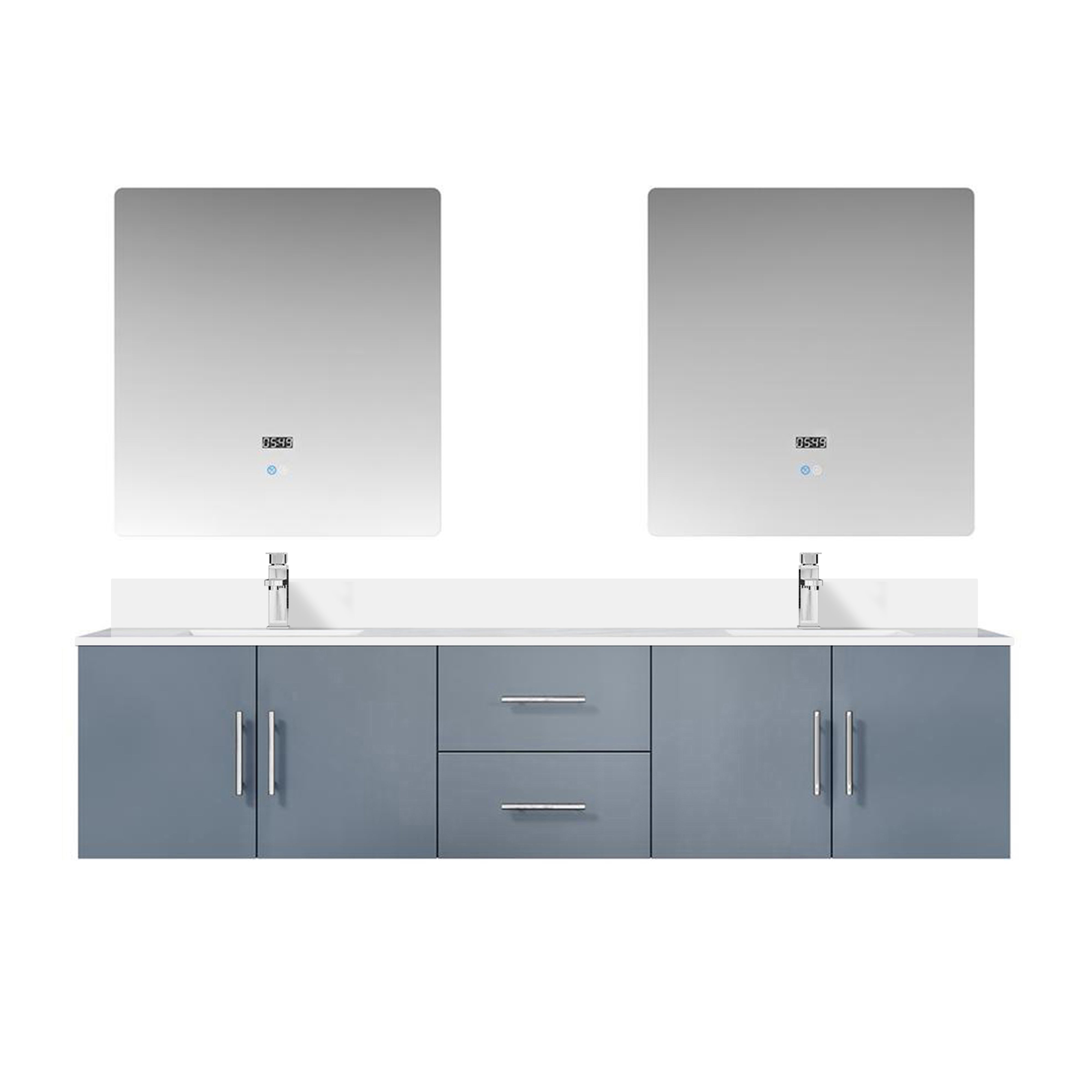Lexora Geneva 80 in. W x 22 in. D Double Bath Vanity