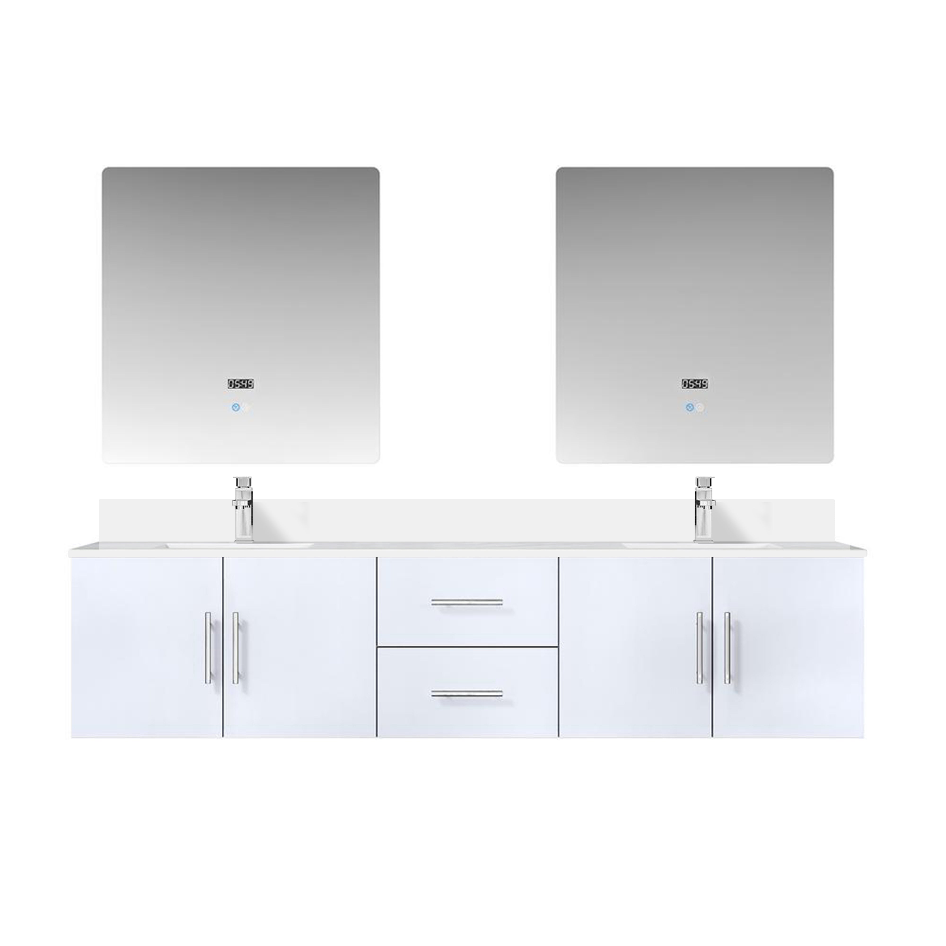 Lexora Geneva 80 in. W x 22 in. D Double Bath Vanity