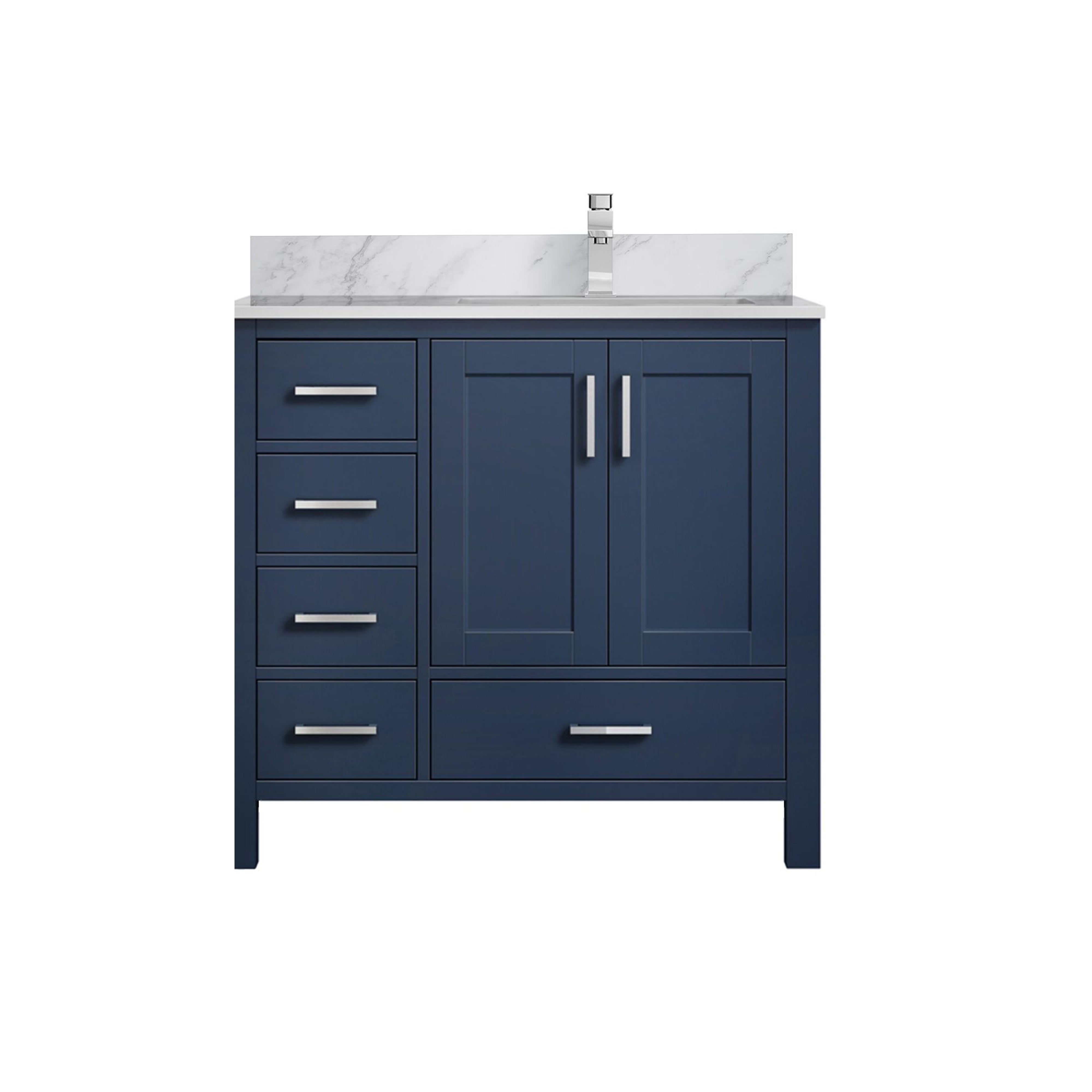 Lexora Jacques 36 in. W x 22 in. D Right Offset Bath Vanity