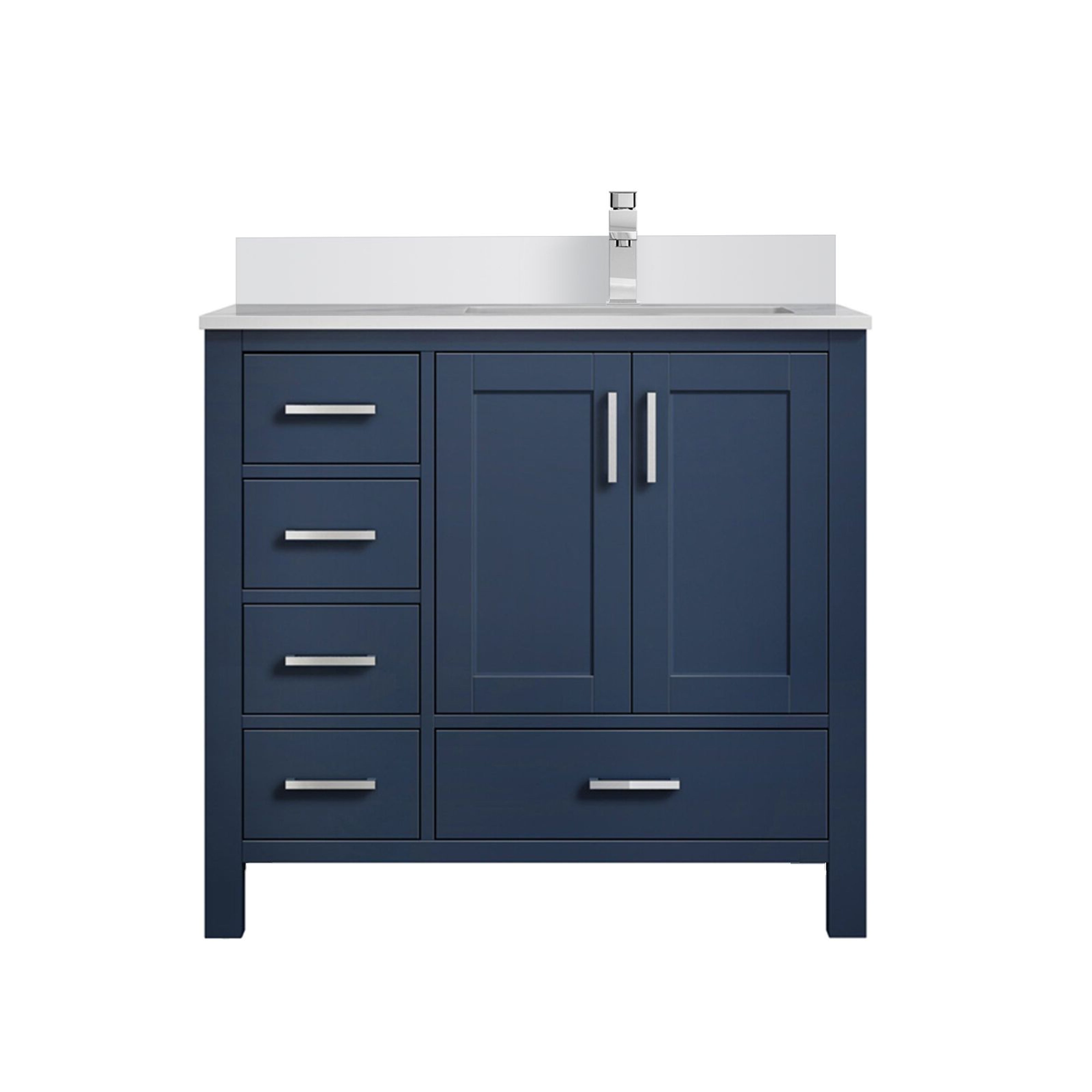 Lexora Jacques 36 in. W x 22 in. D Right Offset Bath Vanity