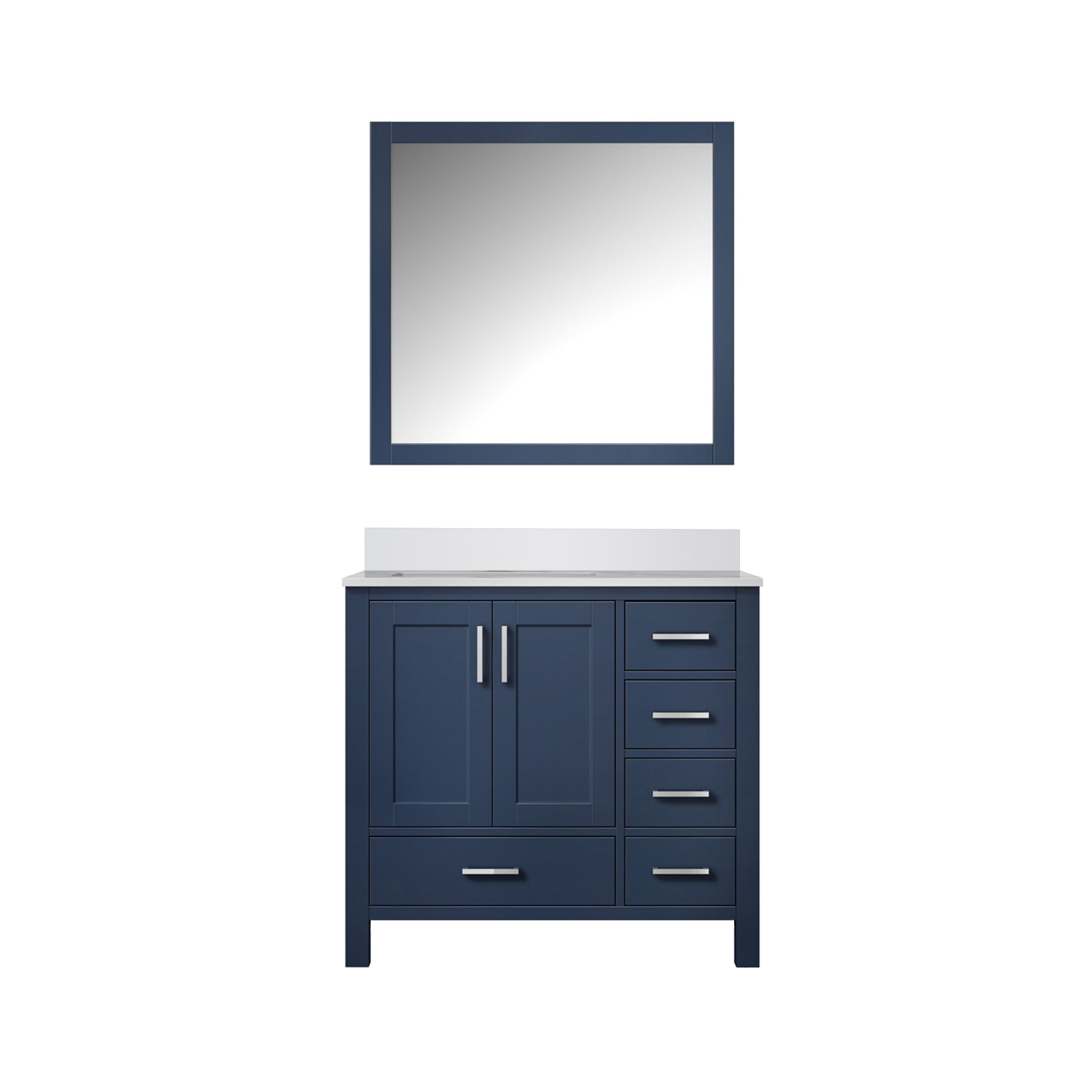 Lexora Jacques 36 in. W x 22 in. D Left Offset Bath Vanity