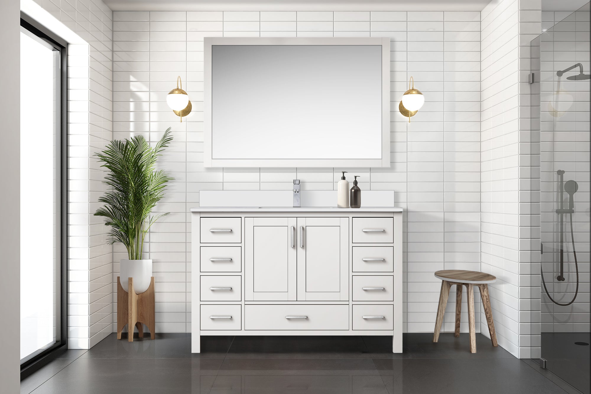 white vanity