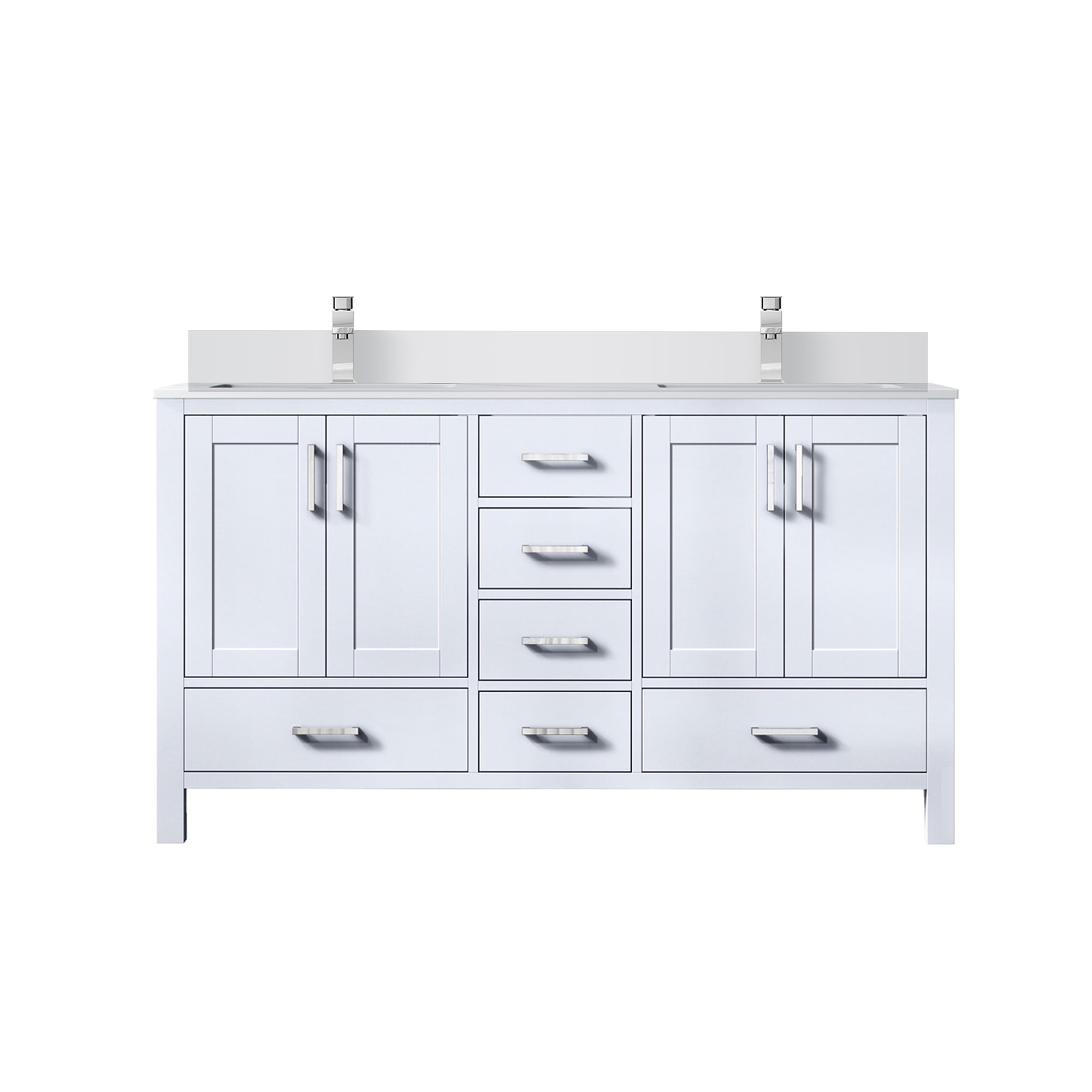 Lexora Jacques 60 in. W x 22 in. D Double Bath Vanity