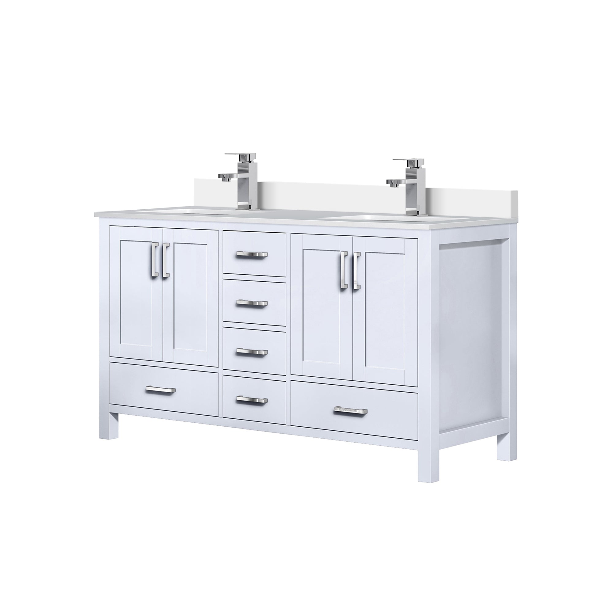 Lexora Jacques 60 in. W x 22 in. D Double Bath Vanity