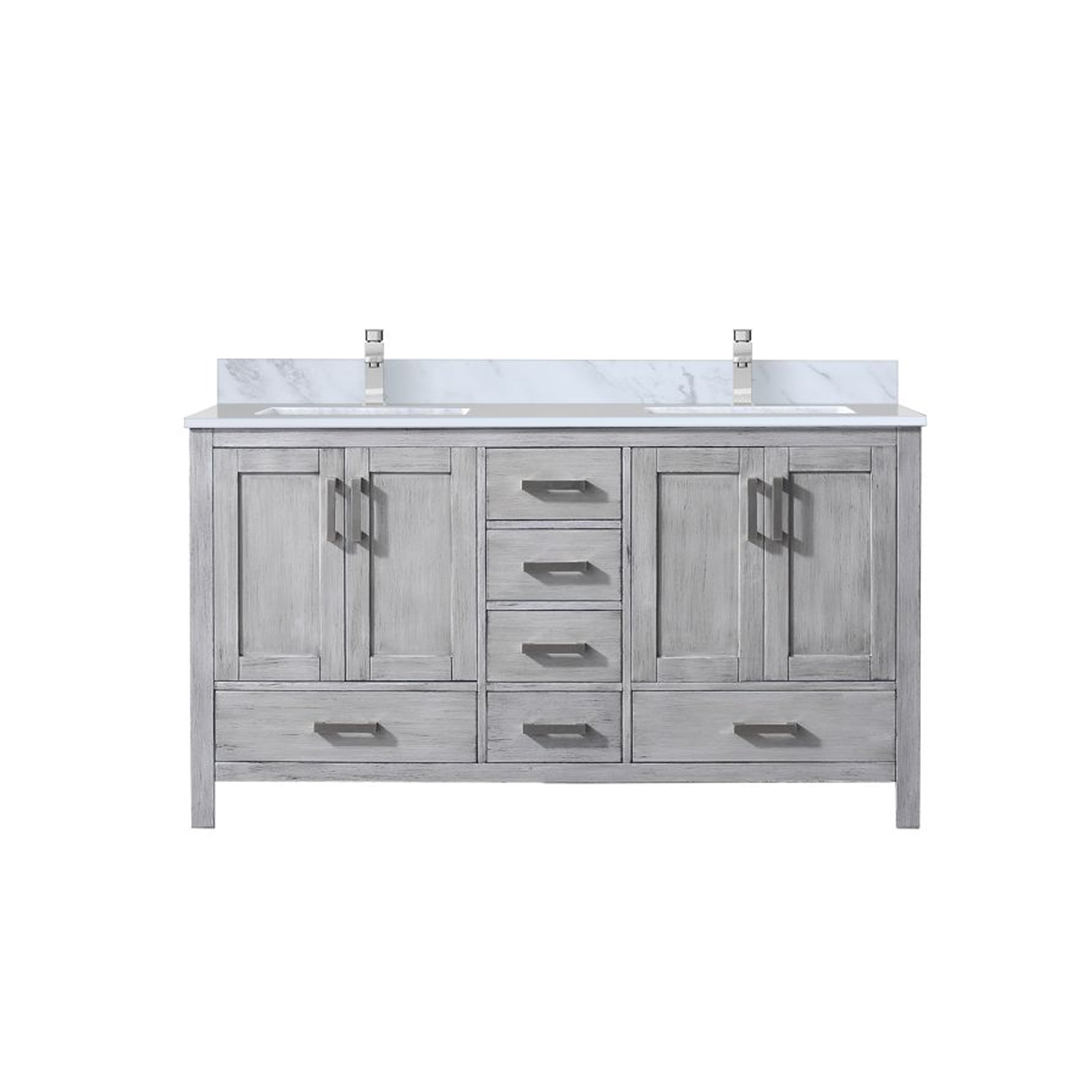 Lexora Jacques 60 in. W x 22 in. D Double Bath Vanity