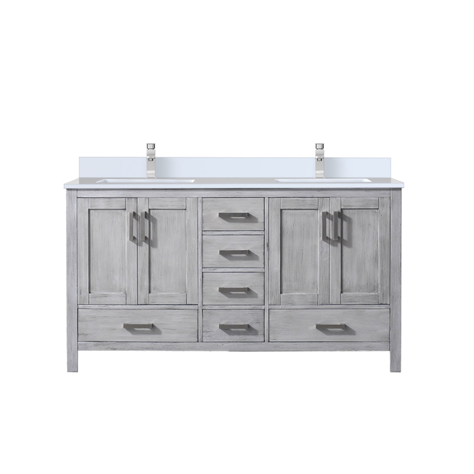 Lexora Jacques 60 in. W x 22 in. D Double Bath Vanity