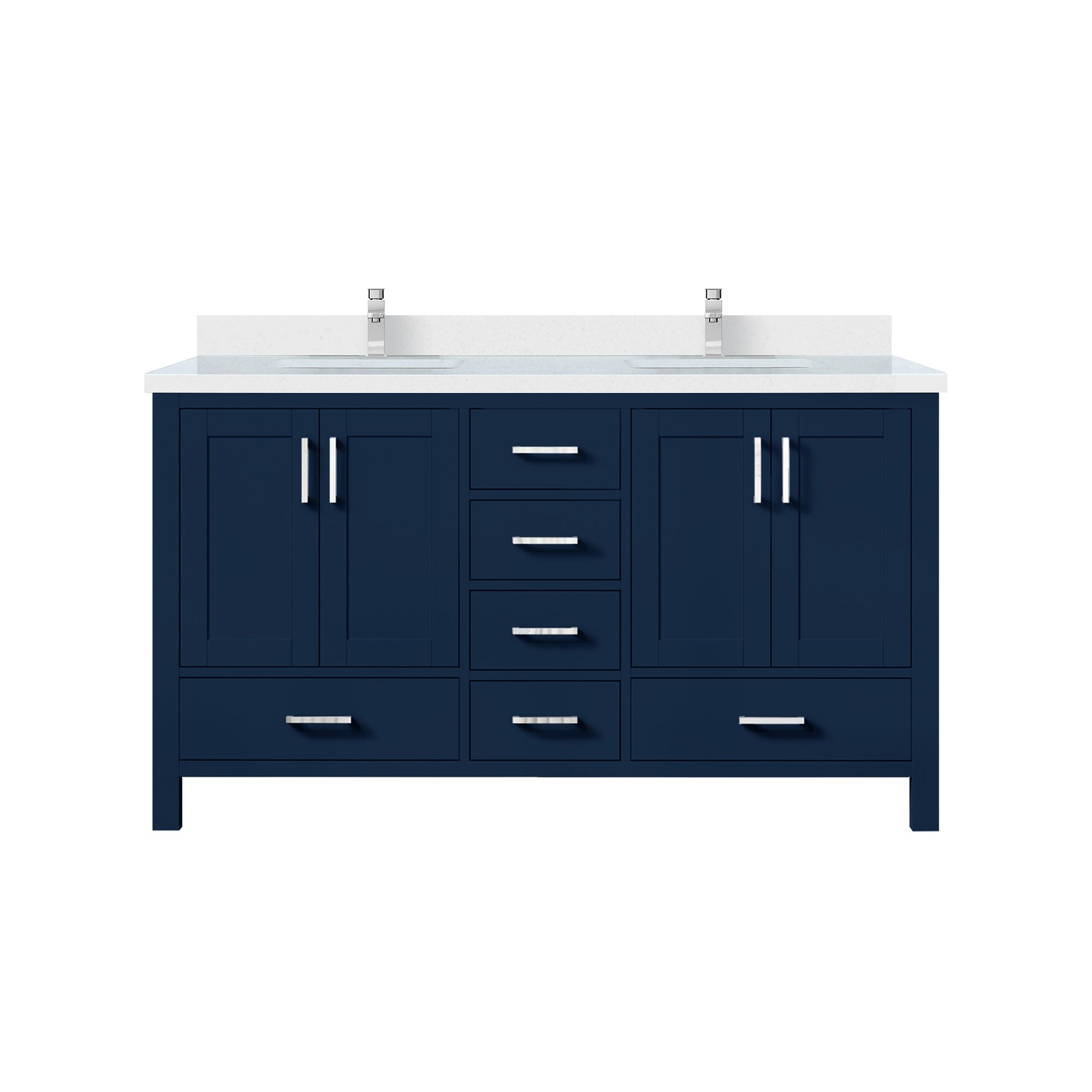 Lexora Jacques 60 in. W x 22 in. D Double Bath Vanity