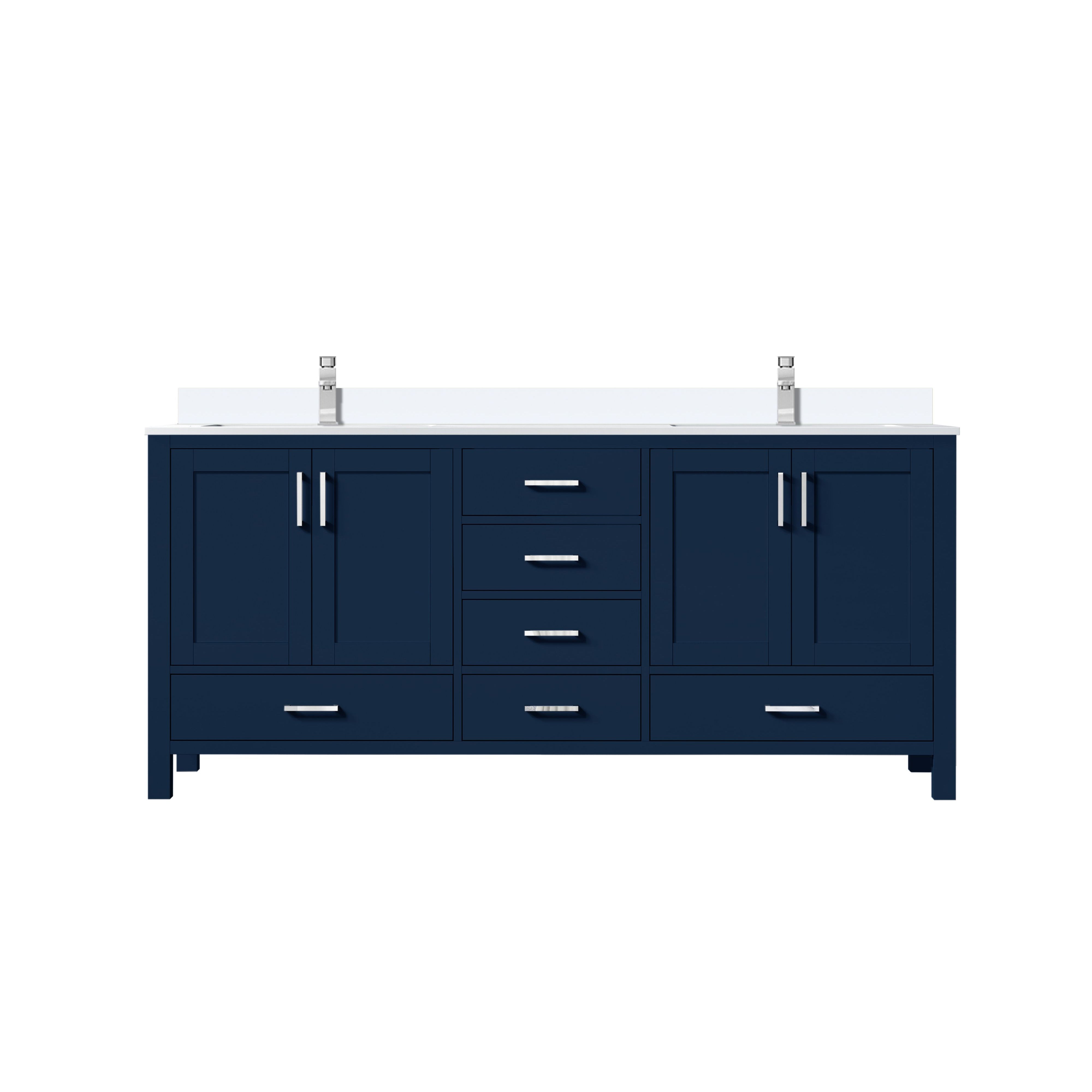 Lexora Jacques 72 in. W x 22 in. D Double Bath Vanity