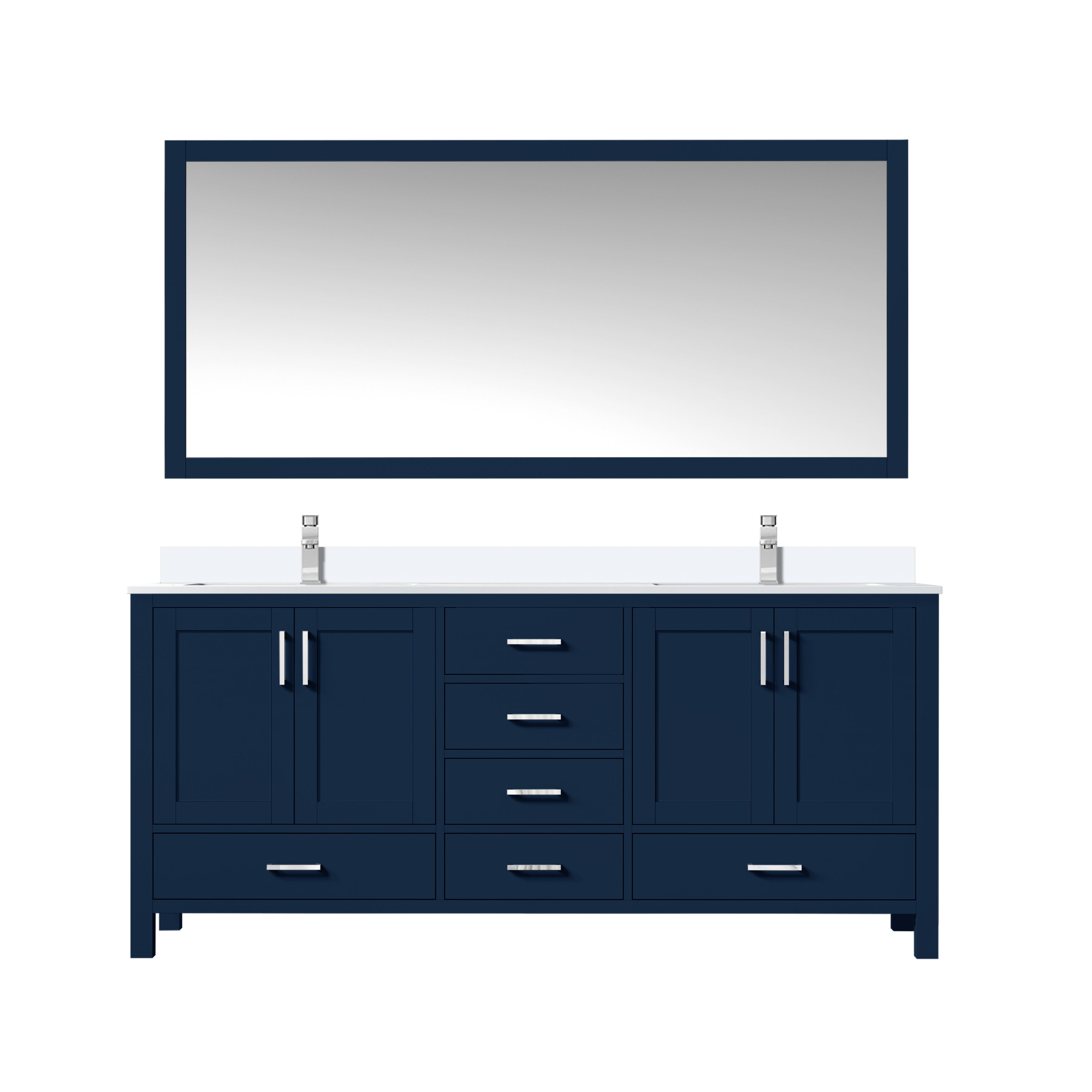 Lexora Jacques 72 in. W x 22 in. D Double Bath Vanity