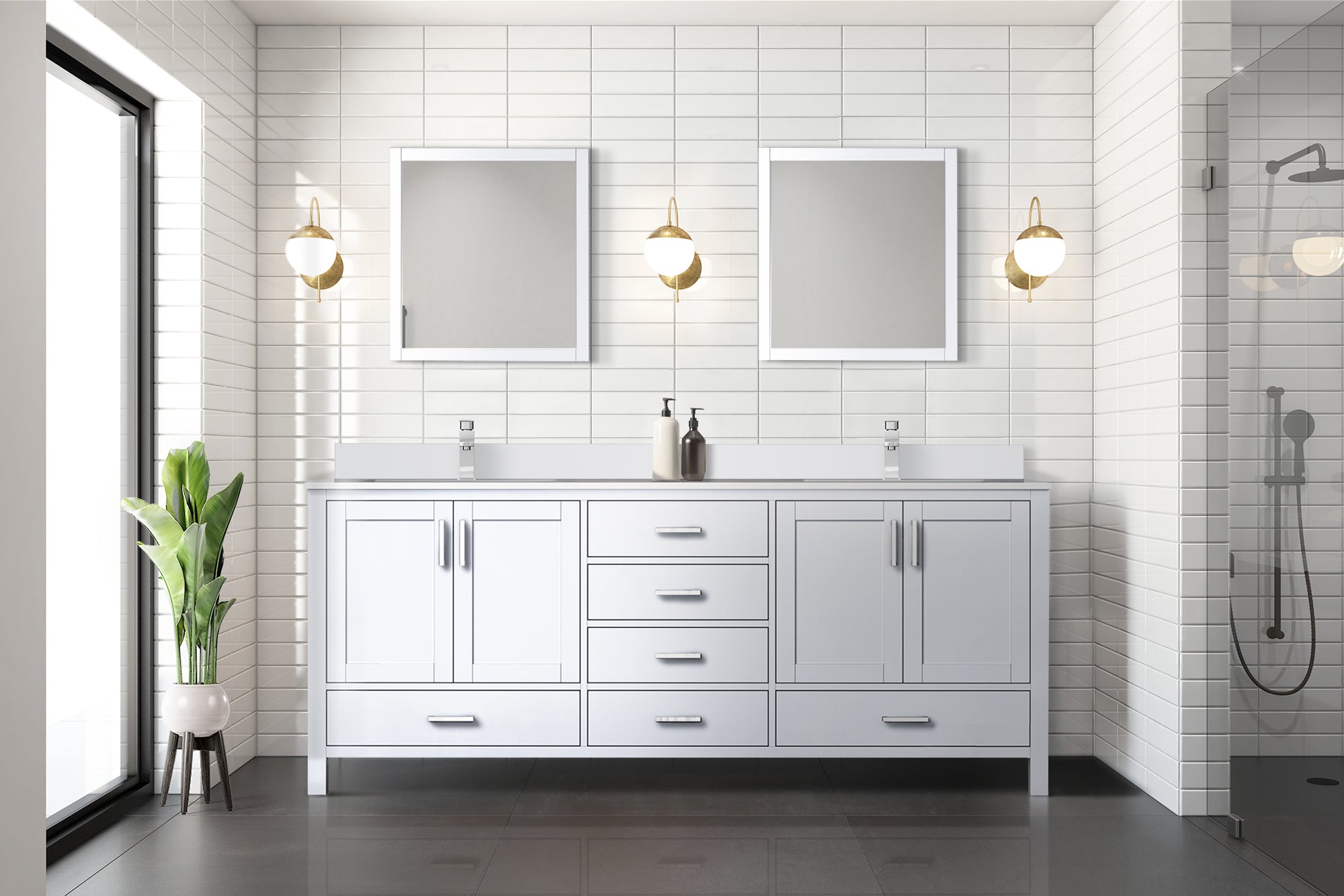 white vanity