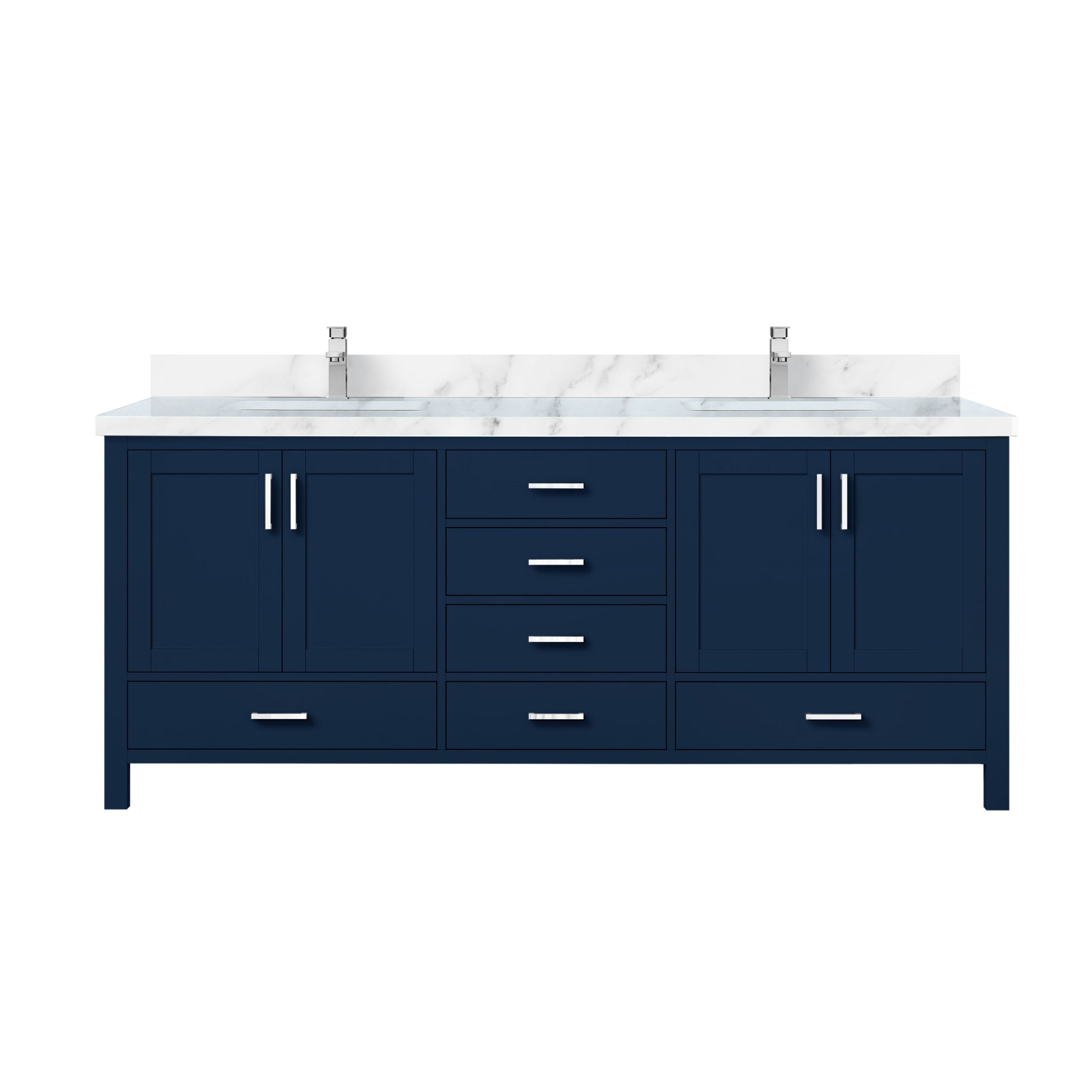 Lexora Jacques 80 in. W x 22 in. D Double Bath Vanity