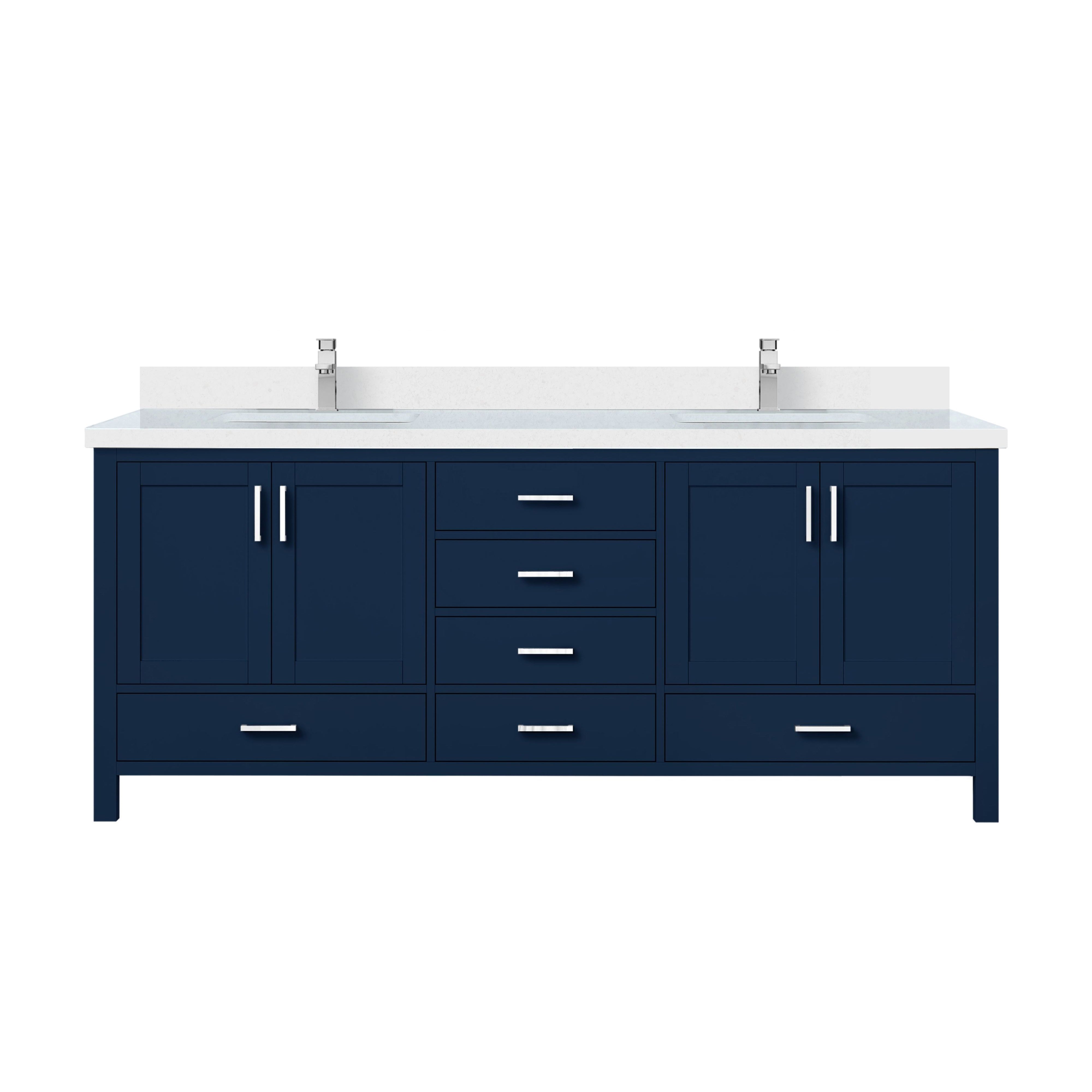 Lexora Jacques 80 in. W x 22 in. D Double Bath Vanity