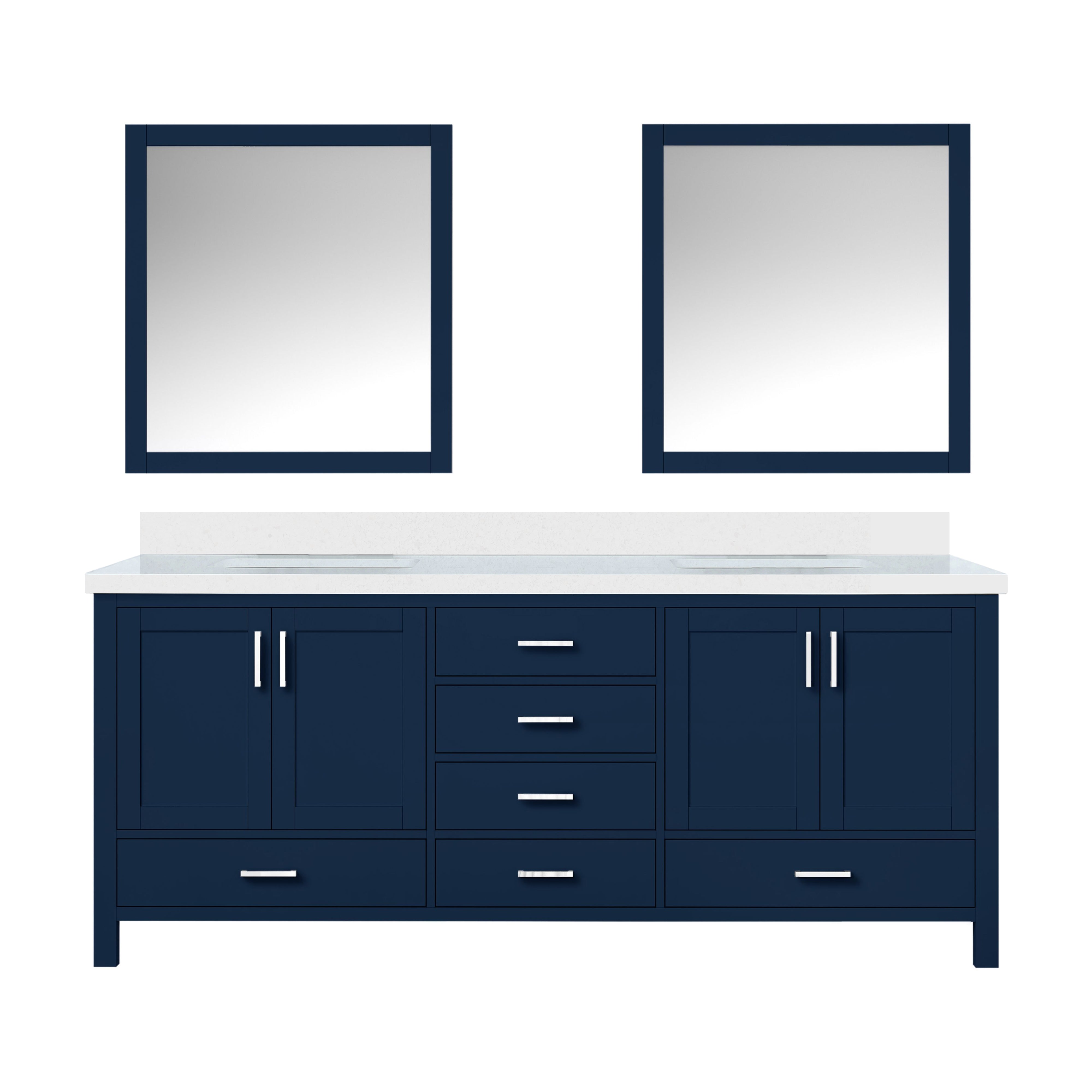 Lexora Jacques 80 in. W x 22 in. D Double Bath Vanity