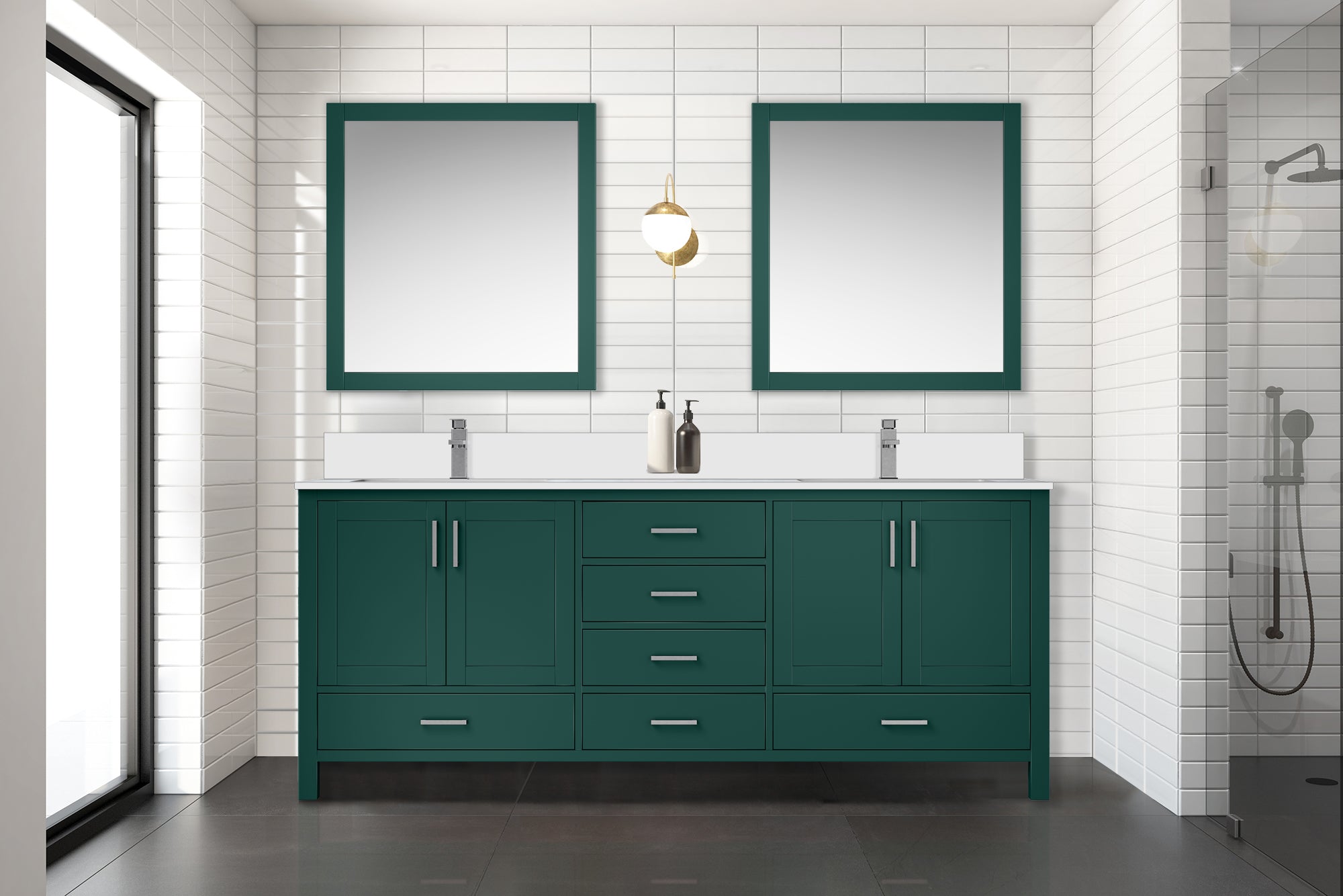 green vanity